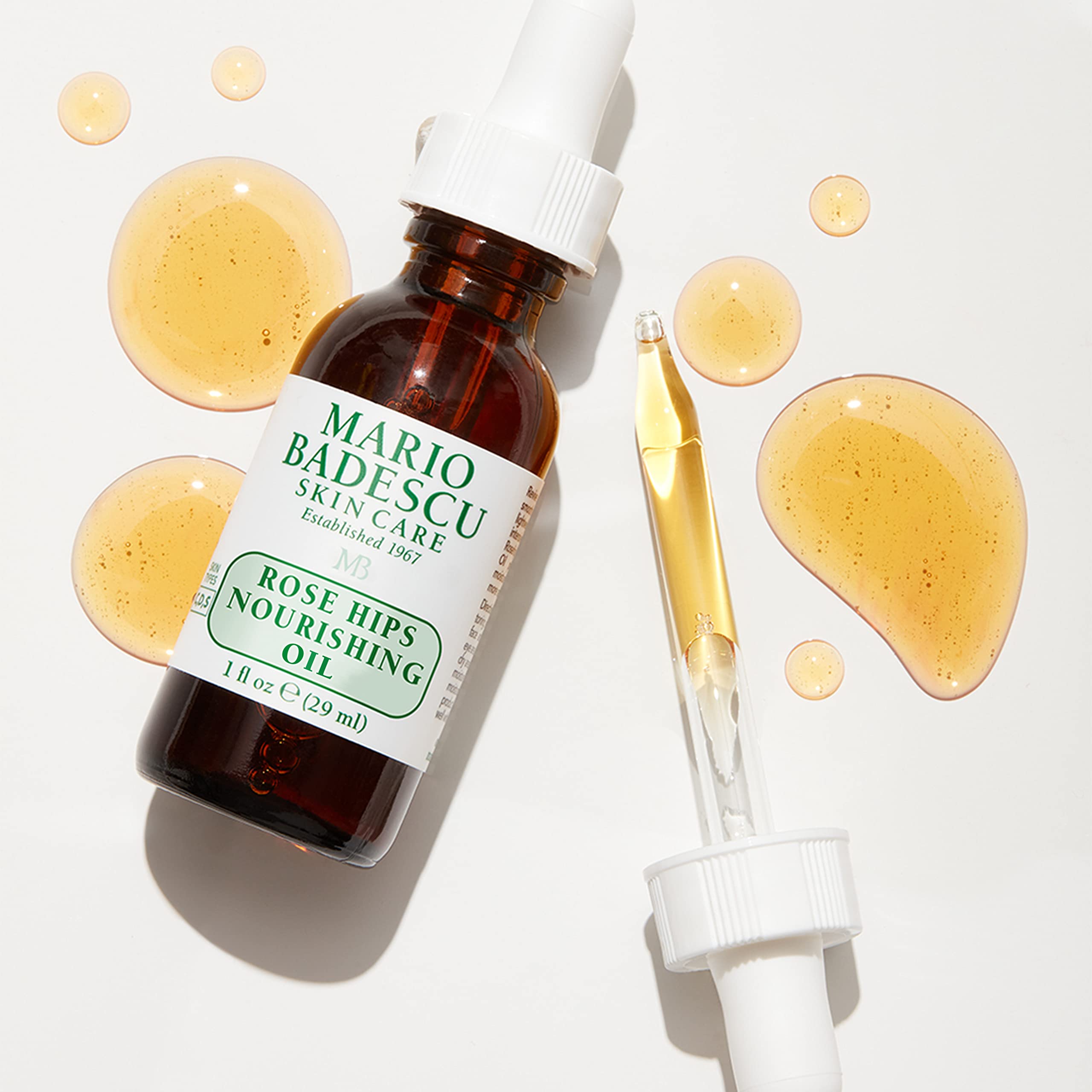 Mario Badescu Rose Hips Nourishing Oil For Combination, Dry And Sensitive Skin  Facial Oil That Moisturizes & Smoothes  Formulat