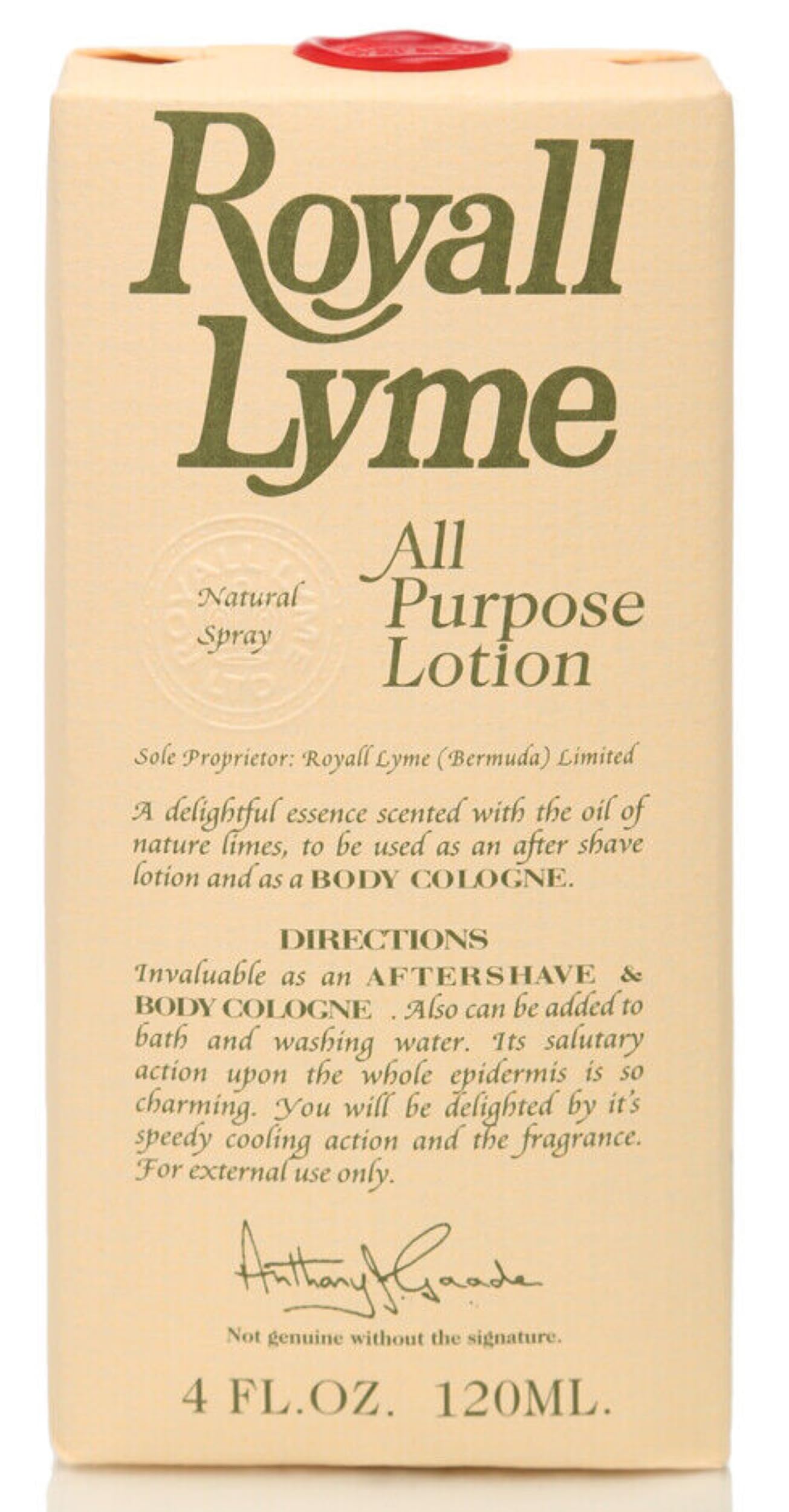 Royall Lyme By Royall Fragrances, 4 Oz All Purpose Lotion Spray For Men