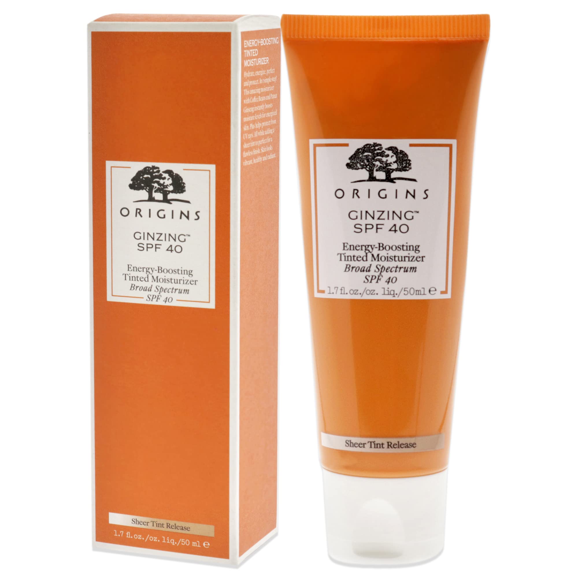 Origins Ginzing Spf 40 Energy-Boosting Tinted Moisturizer,1.7 Fl Oz (Pack Of 1)