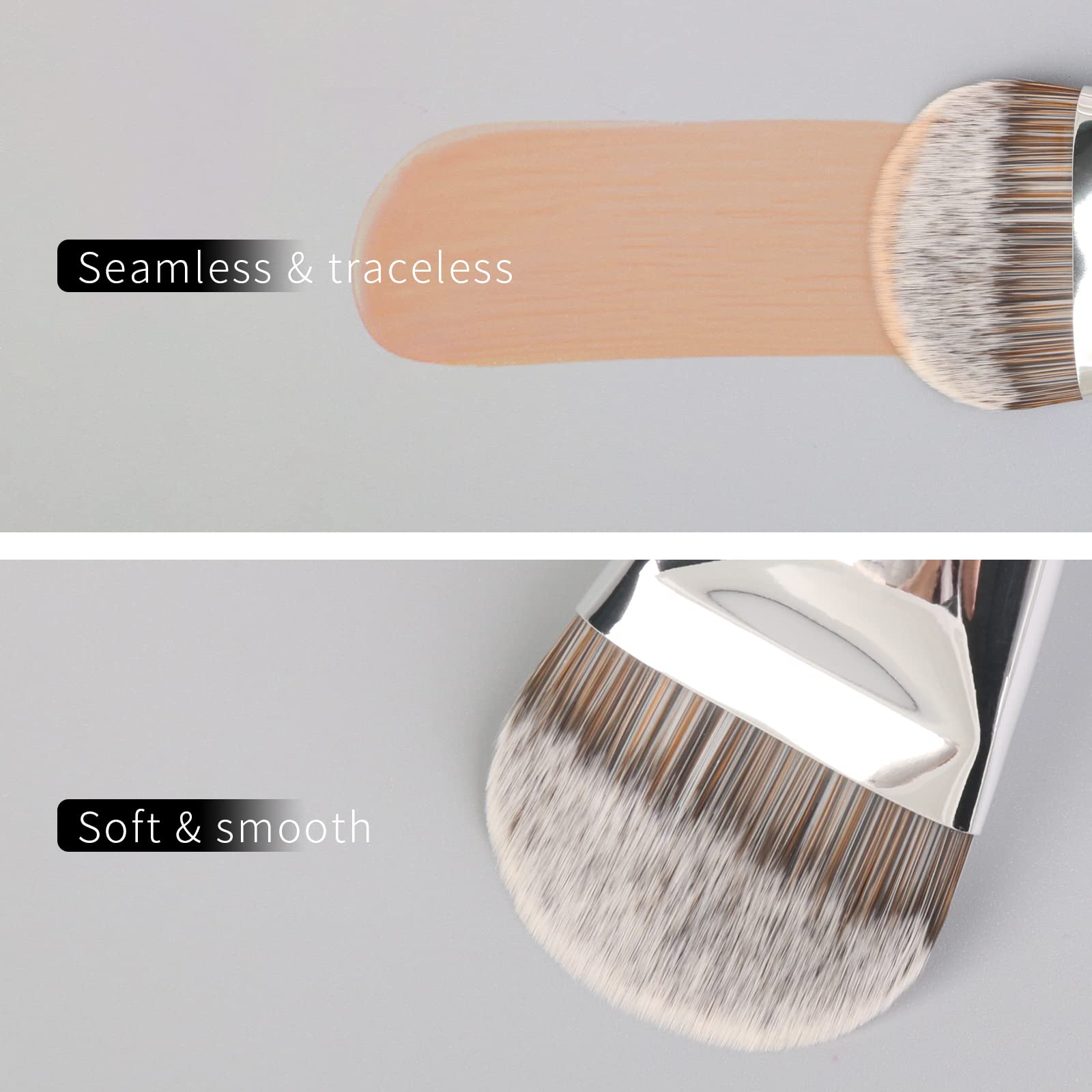 Enzo Ken Liquid Foundation Brush, Flat Foundation Brush For Liquid Makeup, Make Up Brush For Liquid Foundation, Flat Makeup Brus
