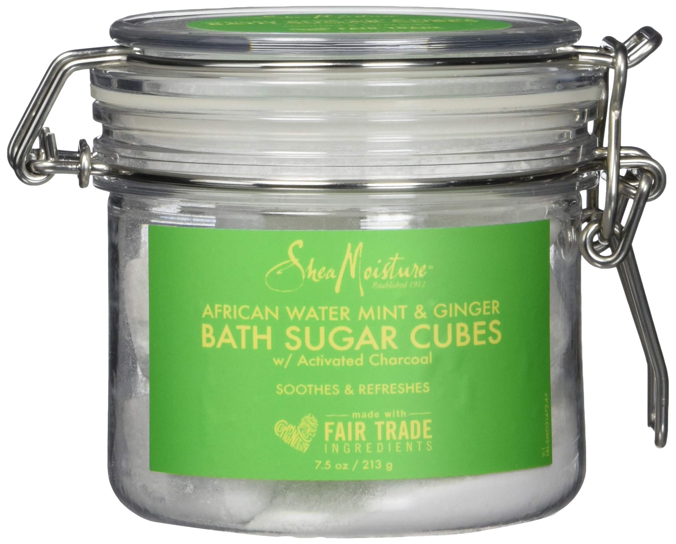 Shea Moisture African Water Mint and Ginger Bath Sugar Cubes, 7.5 Ounce