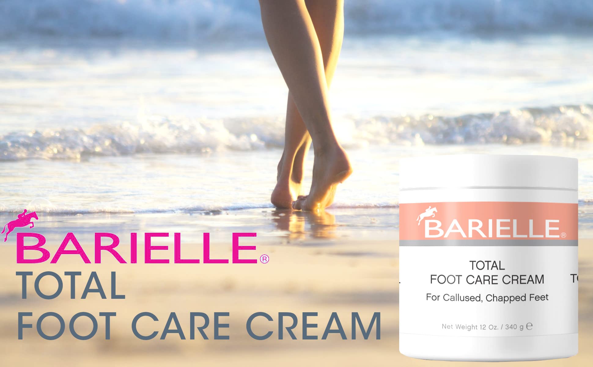 Barielle Total Foot Care Cream 12 Oz - Foot Cream For Dry, Cracked, Feet