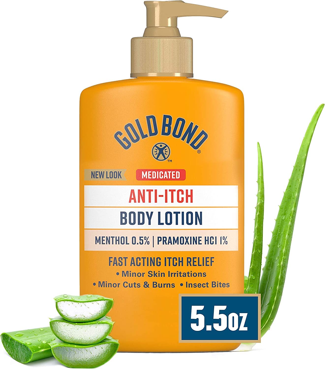 Gold Bond Anti-Itch Lotion 5.5 Ounce Pump (162Ml) (3 Pack)