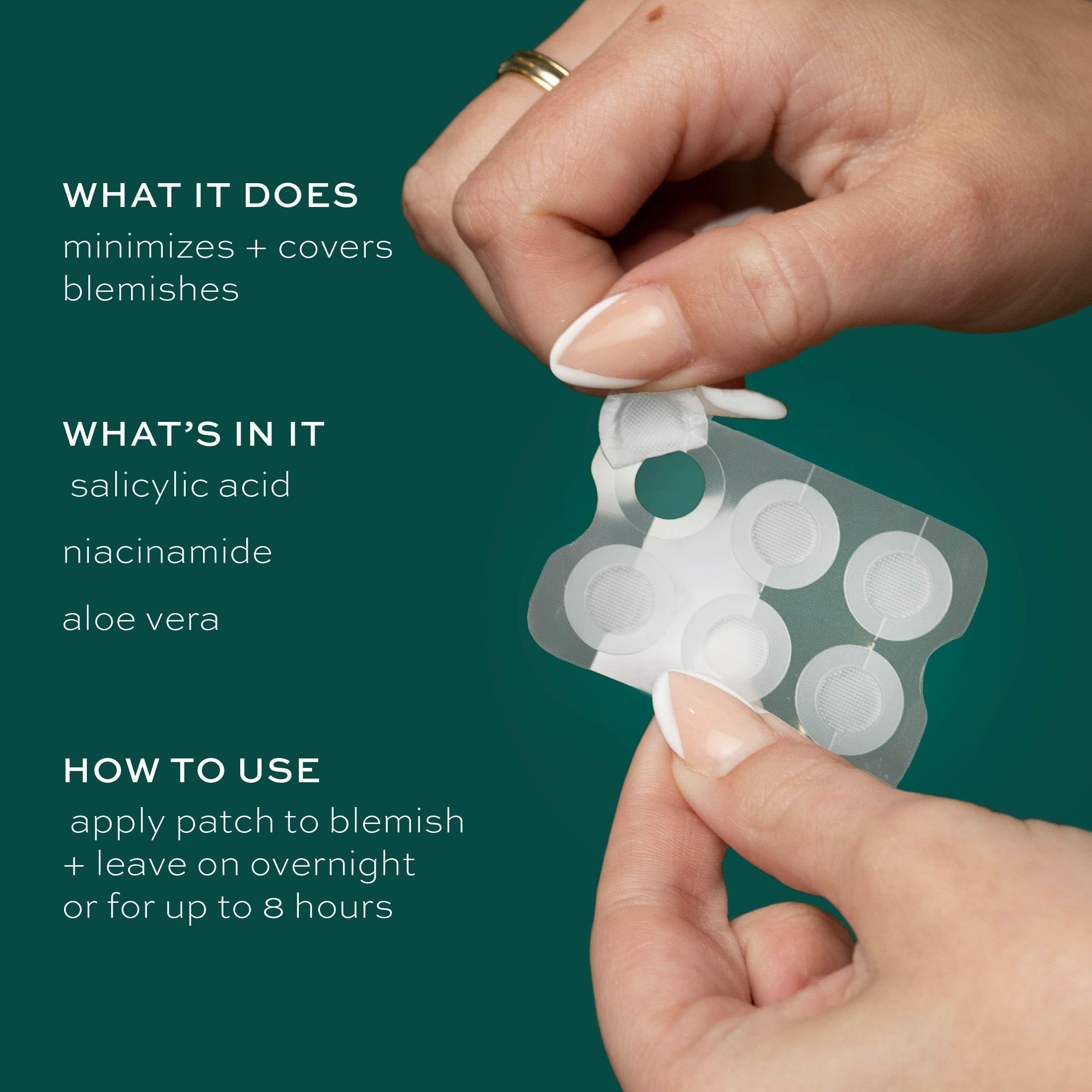 ITK Microneedle Blemish Pimple Patches with Aloe Vera - Blemish Spot Treatment - Reduces Appearance of Blemishes + Dark Spots -