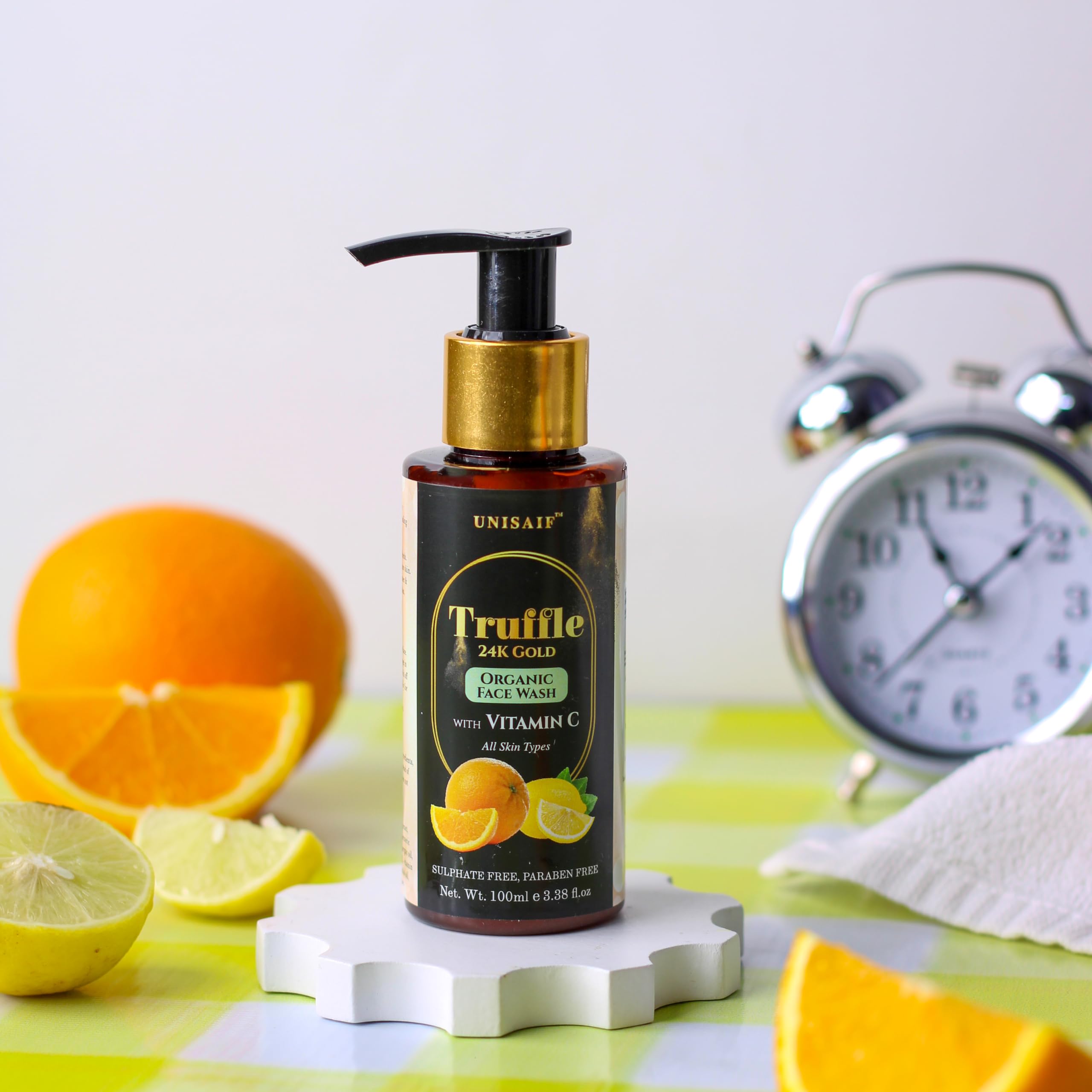 Unisaif Truffle Vitamin C Face Wash - Deep Cleansing Hydrating and Exfoliating Face Wash Revitalize and Brighten Your Skin with