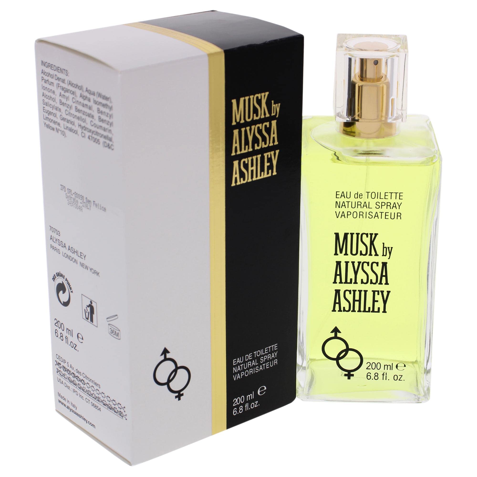 Alyssa Ashley Eau De Toilette Spray For Women, Musk, 6.8 Ounce