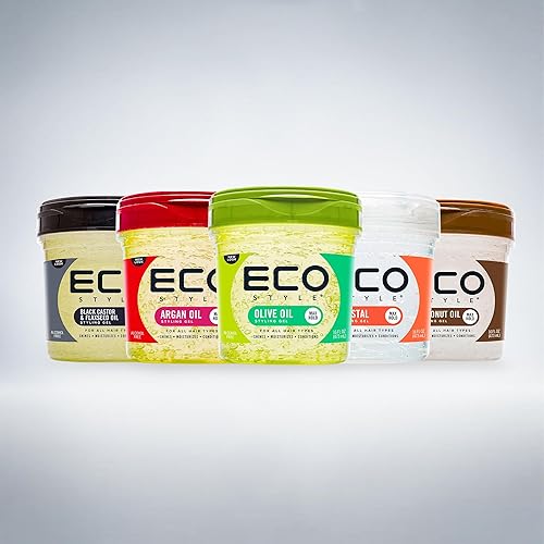 Eco Style Gel Olive Oil Styling - Adds Shine and Tames Split Ends - Delivers Moisture to Scalp - Nourishes And Repairs - Provide