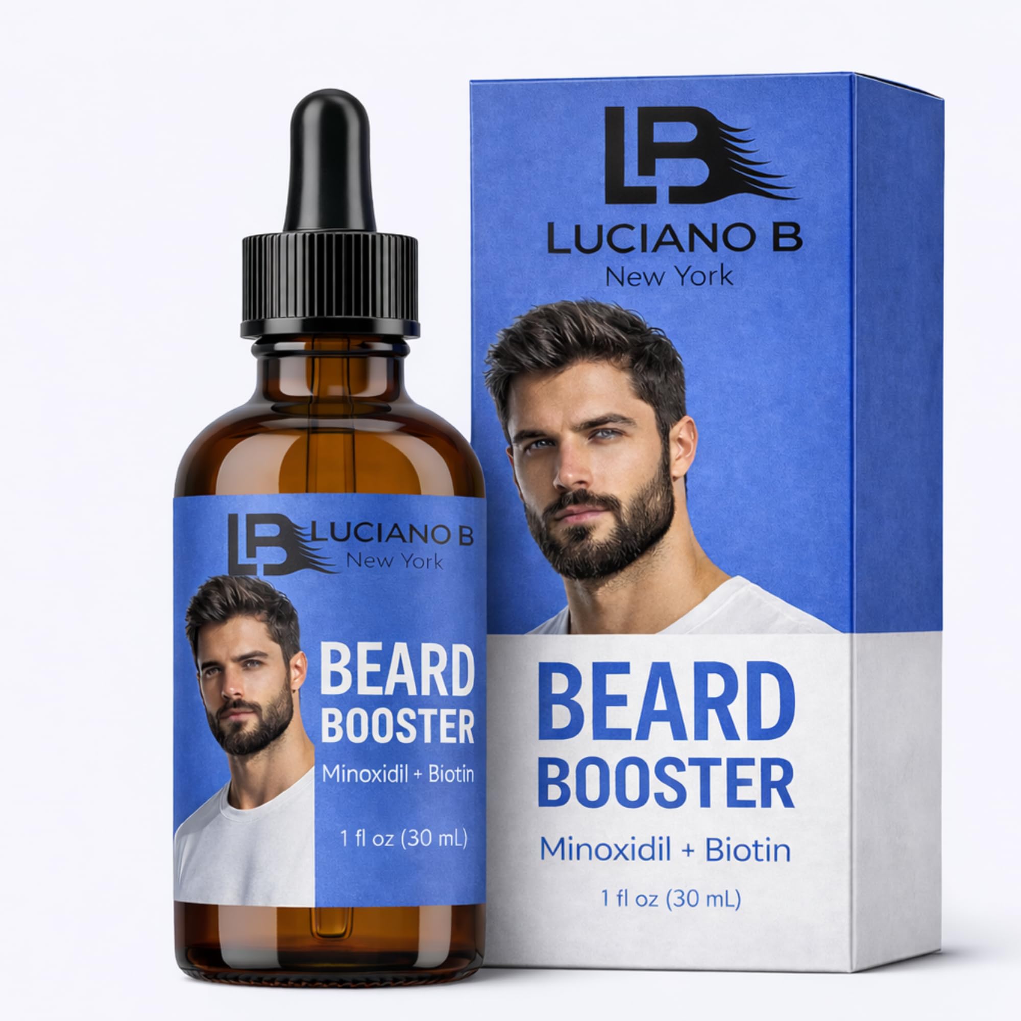 Luciano B Beard Growth Serum for Men, 1 fl oz (30 mL)