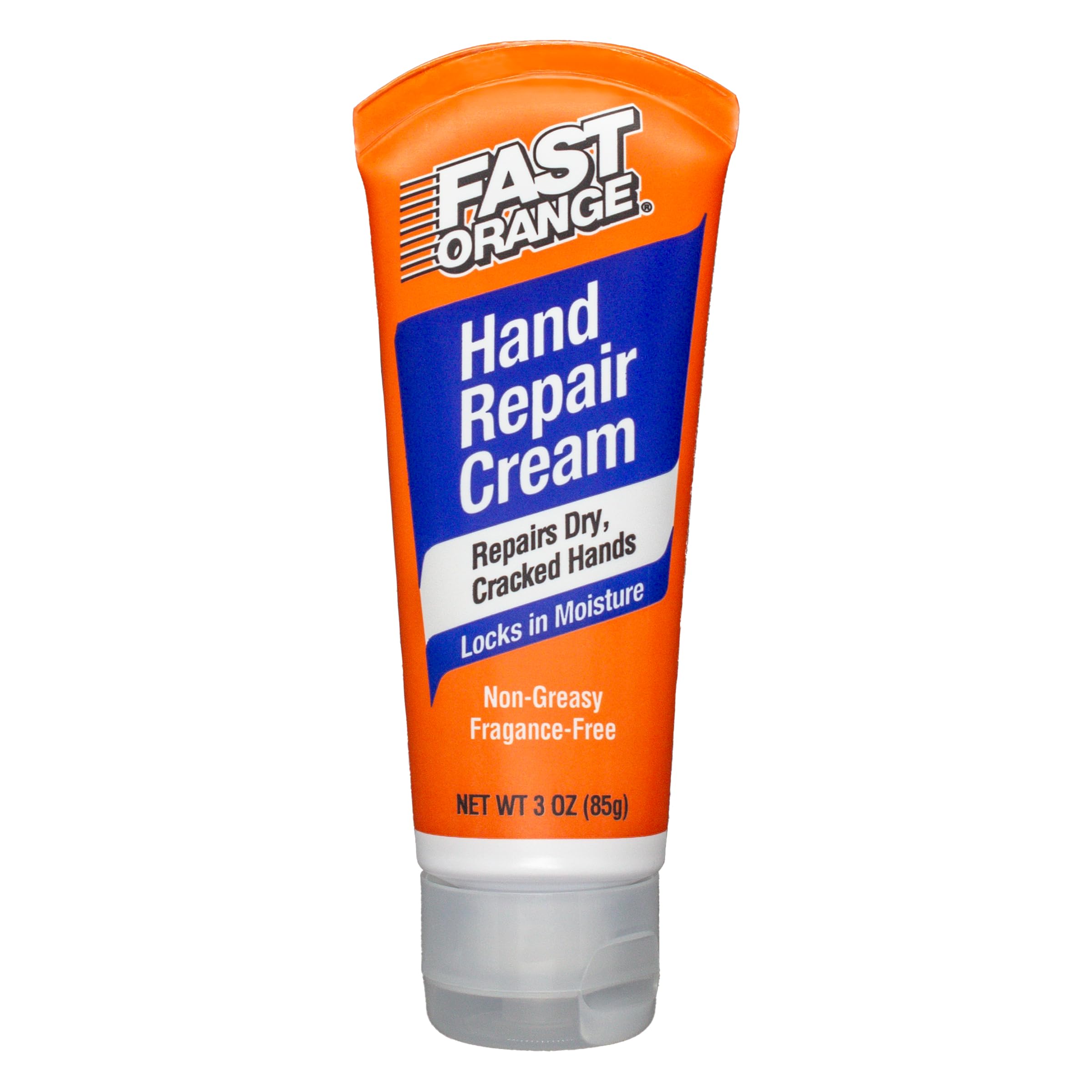 Fast Orange Hand Repair Cream, Repairs Dry & Cracked Hands After Heavy-Duty Automotive Work, On-The-Go Compact Size 3Oz, Non-Gre