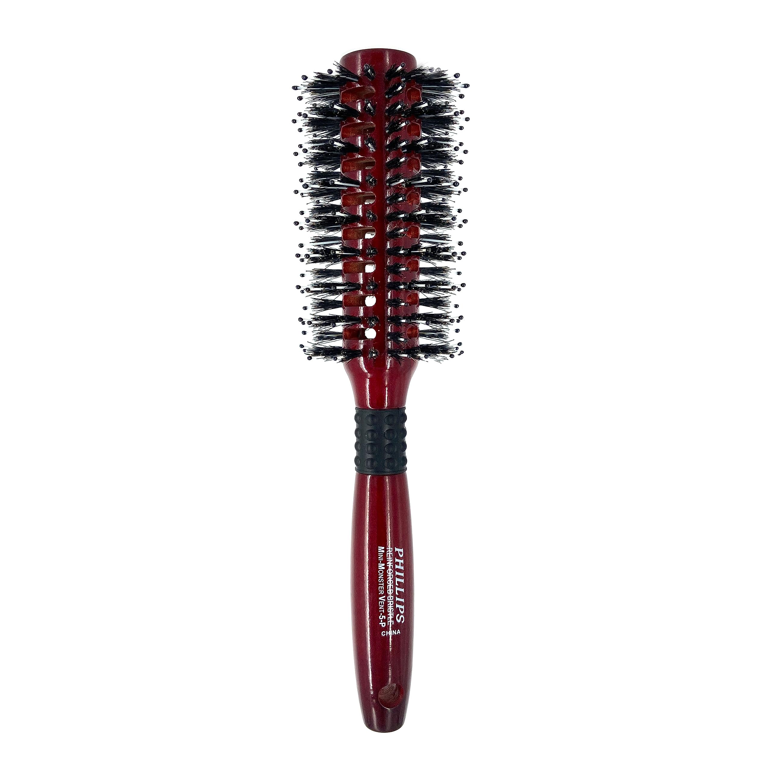Phillips Brush Mini Monster Vent 5 Poly-Tipped Professional Hair Brush (2.25    Diameter Barrel) - Vented Blowout Hairbrush with