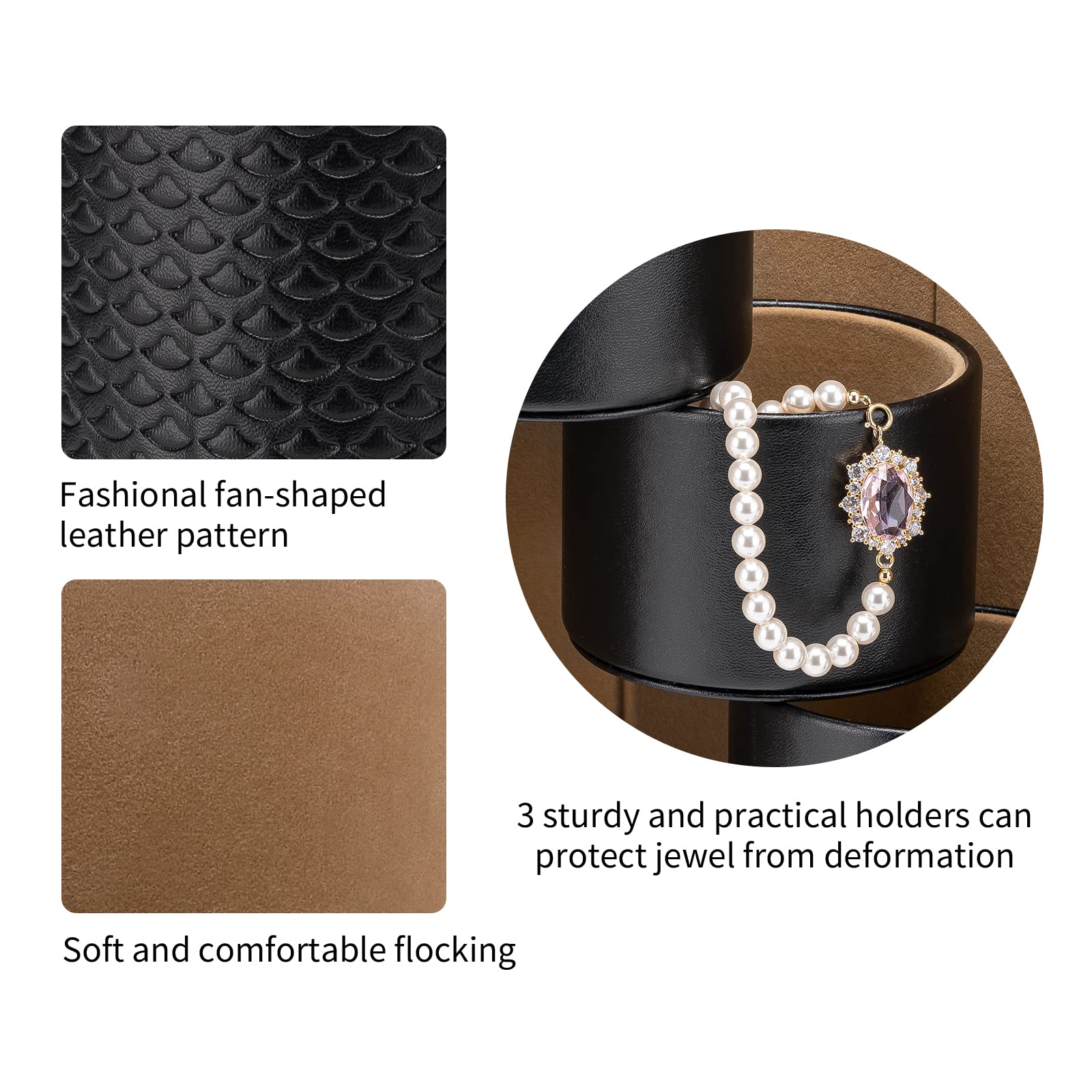 Vlando Travel Jewelry Case for Women, Travel Essential, Travel Must Haves Jewelry Travel Organizer for Girls, Christmas Gifts fo