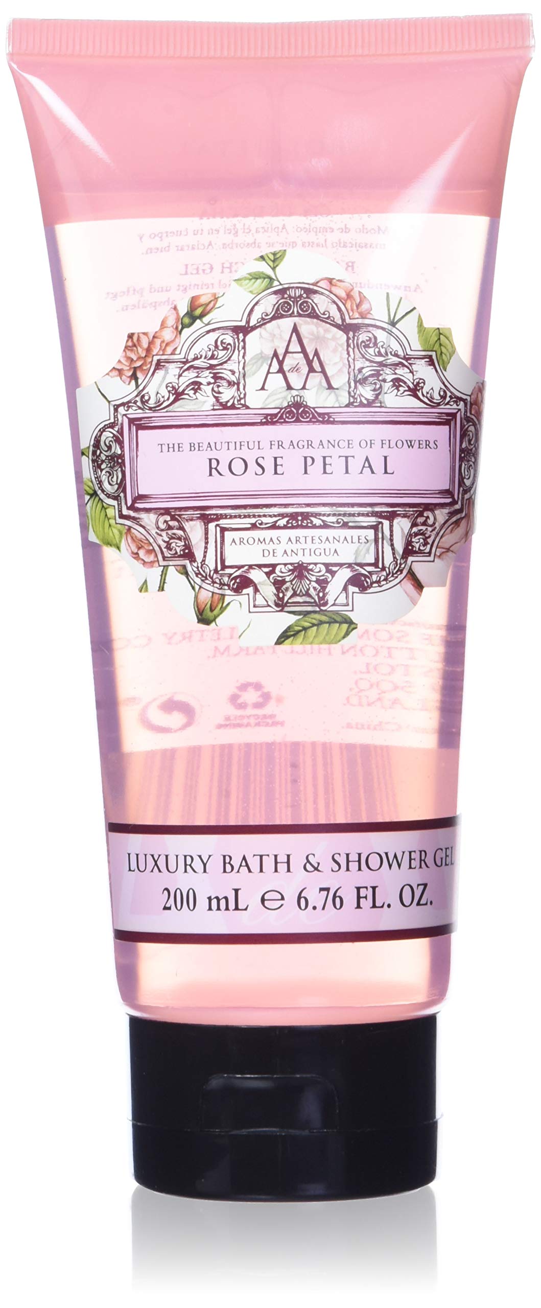 Aaa Floral - Rose Petal, Luxury Bath & Shower Gel, Enriched With Shea Butter - 200 Ml, 6.8 Fl Oz