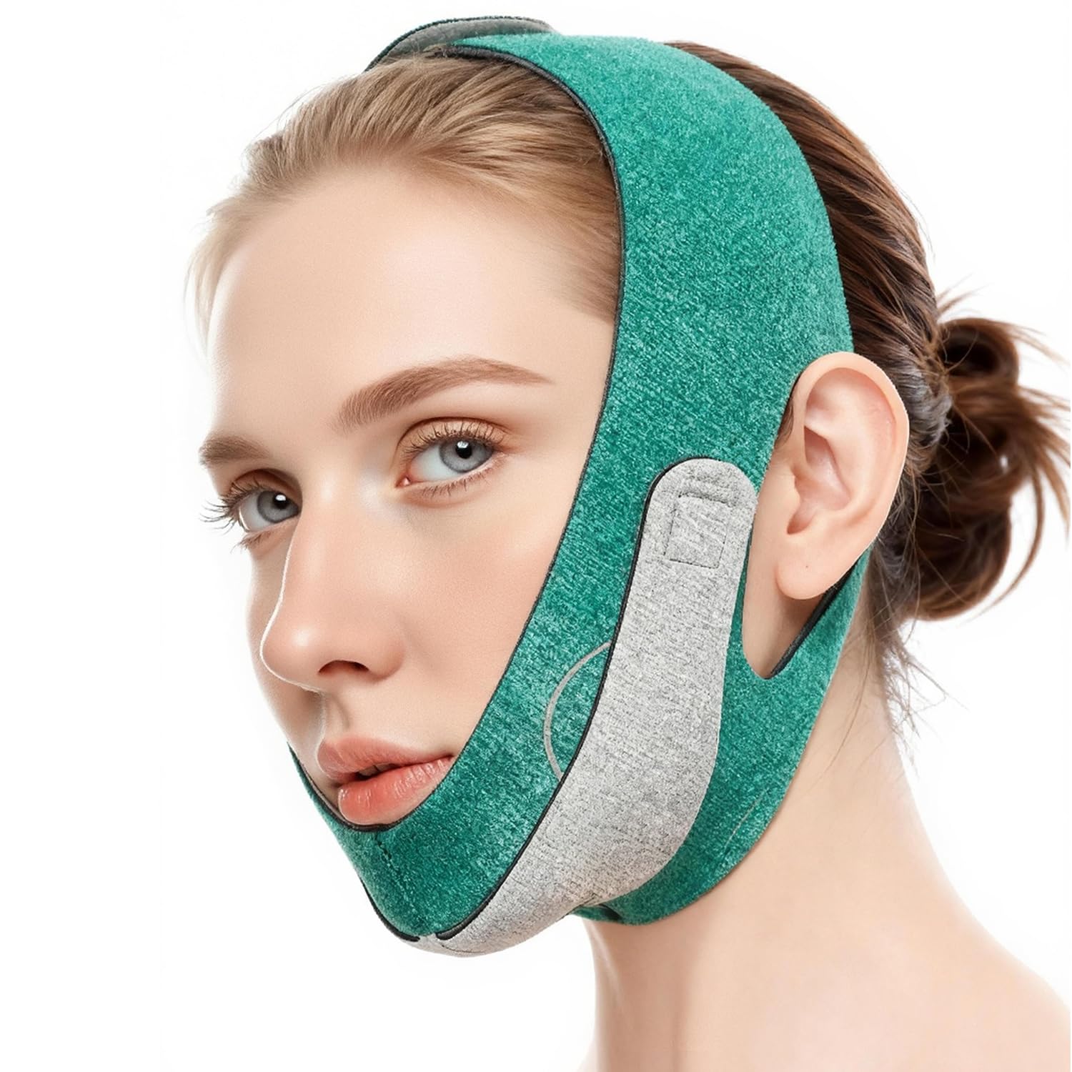 LAOYABB Graphene V Line Lifting Mask, SkinFriendly & Breathable Double Chin Reducer, Adjustable Chin Strap for Sleeping with Hi
