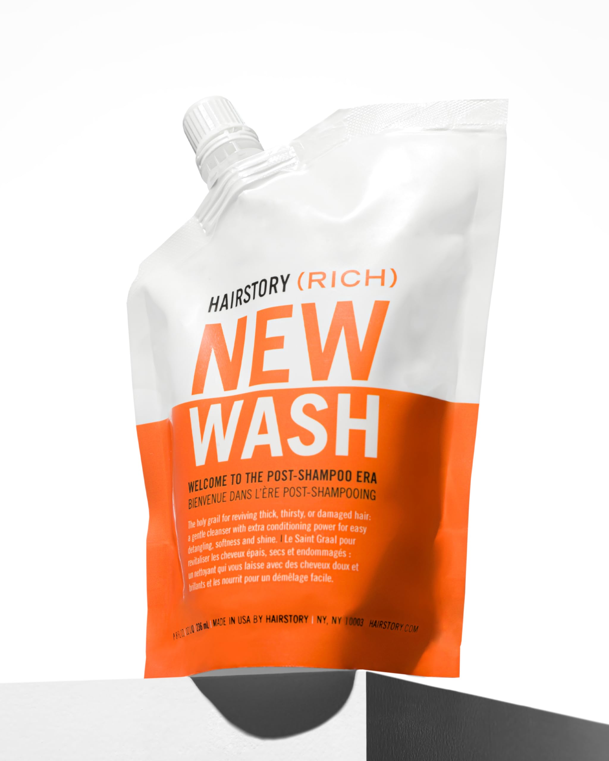 Hairstory New Wash Rich Extra Moisturizing Cleansing Cream + Scalp Brush For Dry Hair | Effortless Detangling | Color Protectant