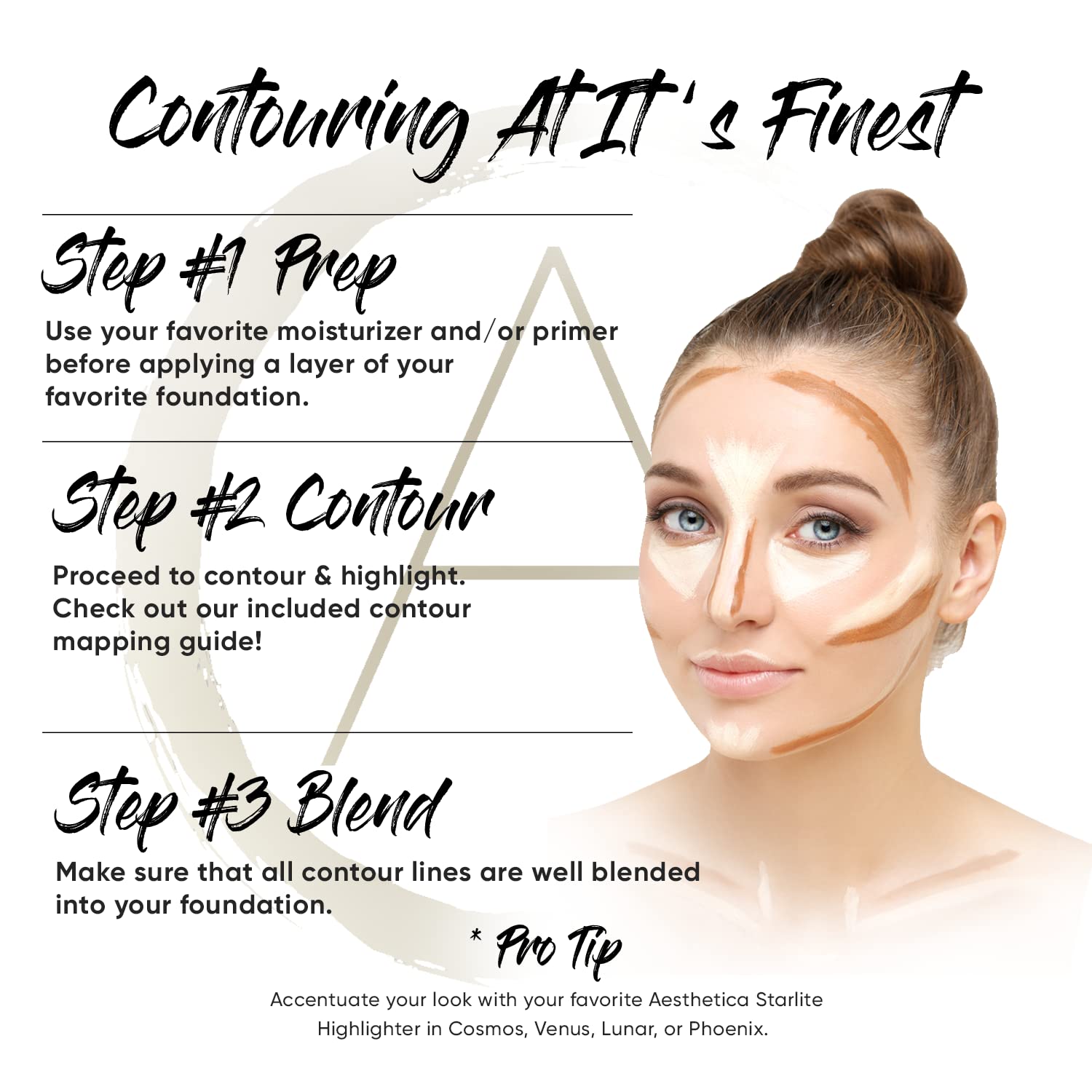 Aesthetica Cosmetics Cream Contour And Highlighting Makeup Kit - Contouring Foundationconcealer Palette - Vegan, Cruelty Free &