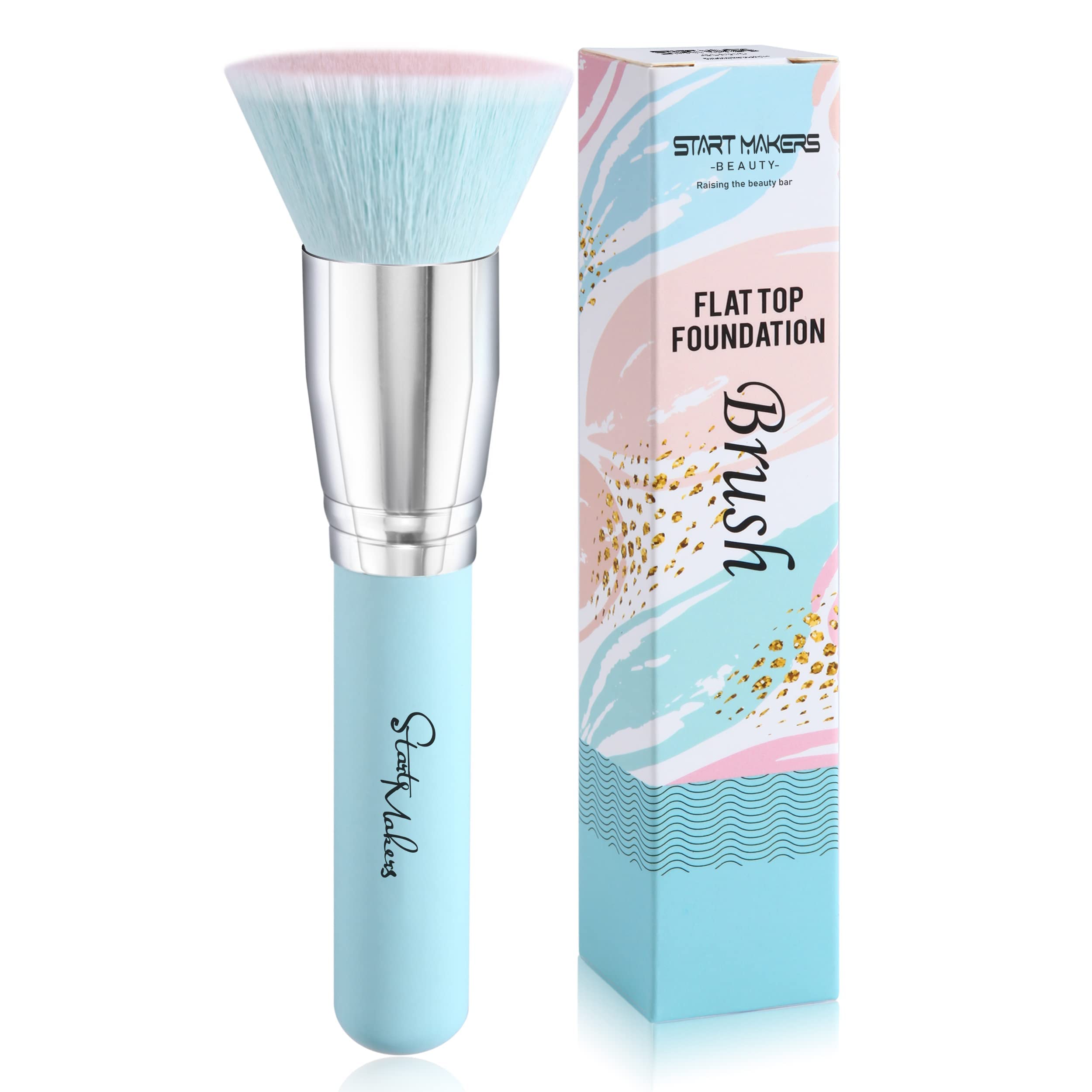 Makeup Brushes Foundation Brush for Liquid Makeup, Flat Top Kabuki Foundation Brush Premium Make up Brushes Liquid Blending Mine