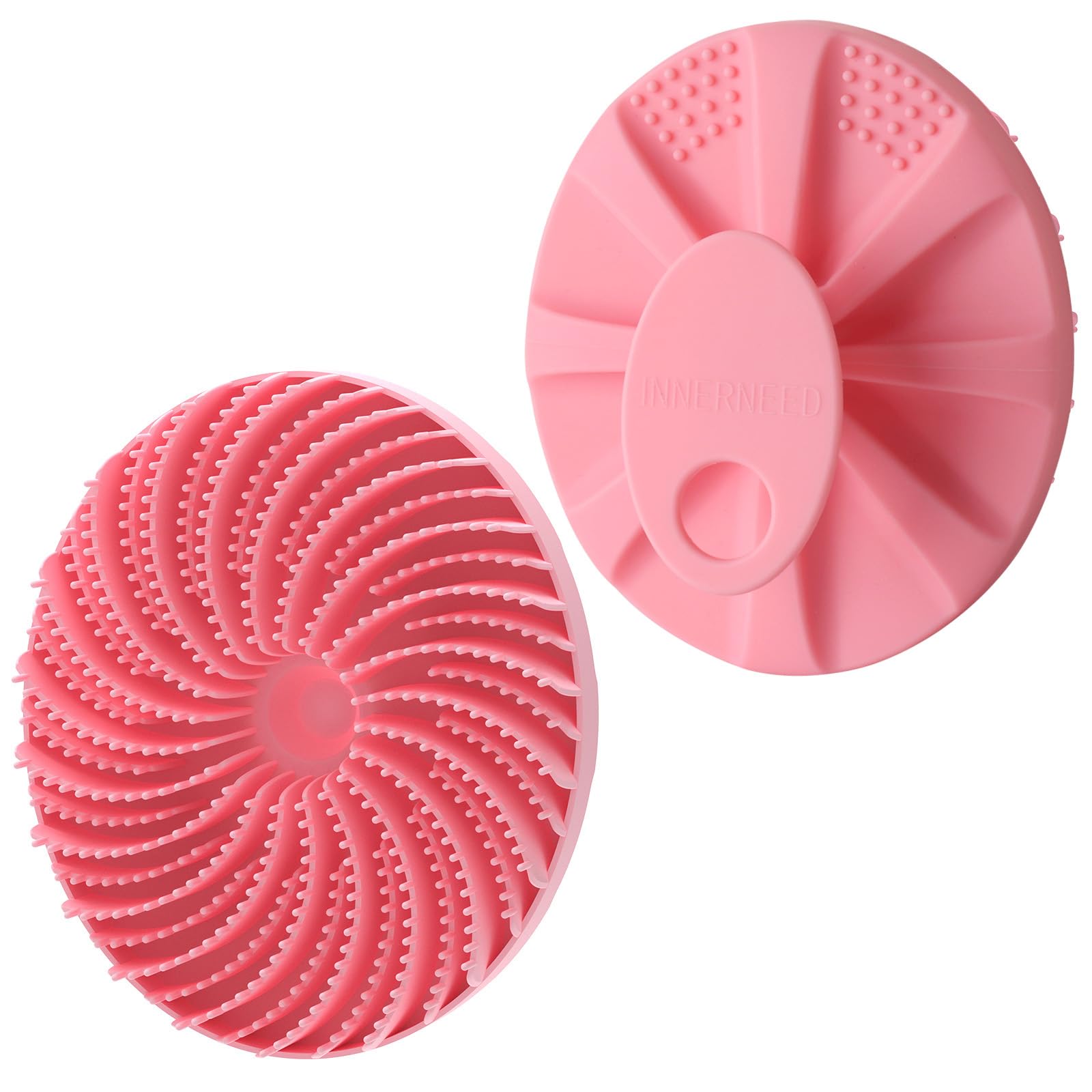 Innerneed Food-Grade Silicone Body Scrubber Bath Shower Cleansing Brush, Gentle Exfoliating And Massaging, Nice Foaming, Last Lo
