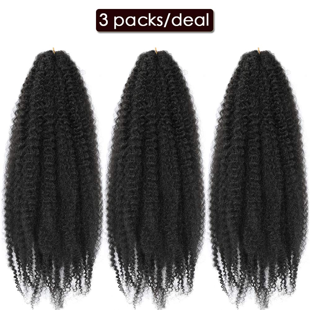 Dansama Marley Braiding Hair 24 Inch Marley Hair For Goddess Locs Crochet Hair Marley Hair For Twists Hair Extensions (24 Inch (