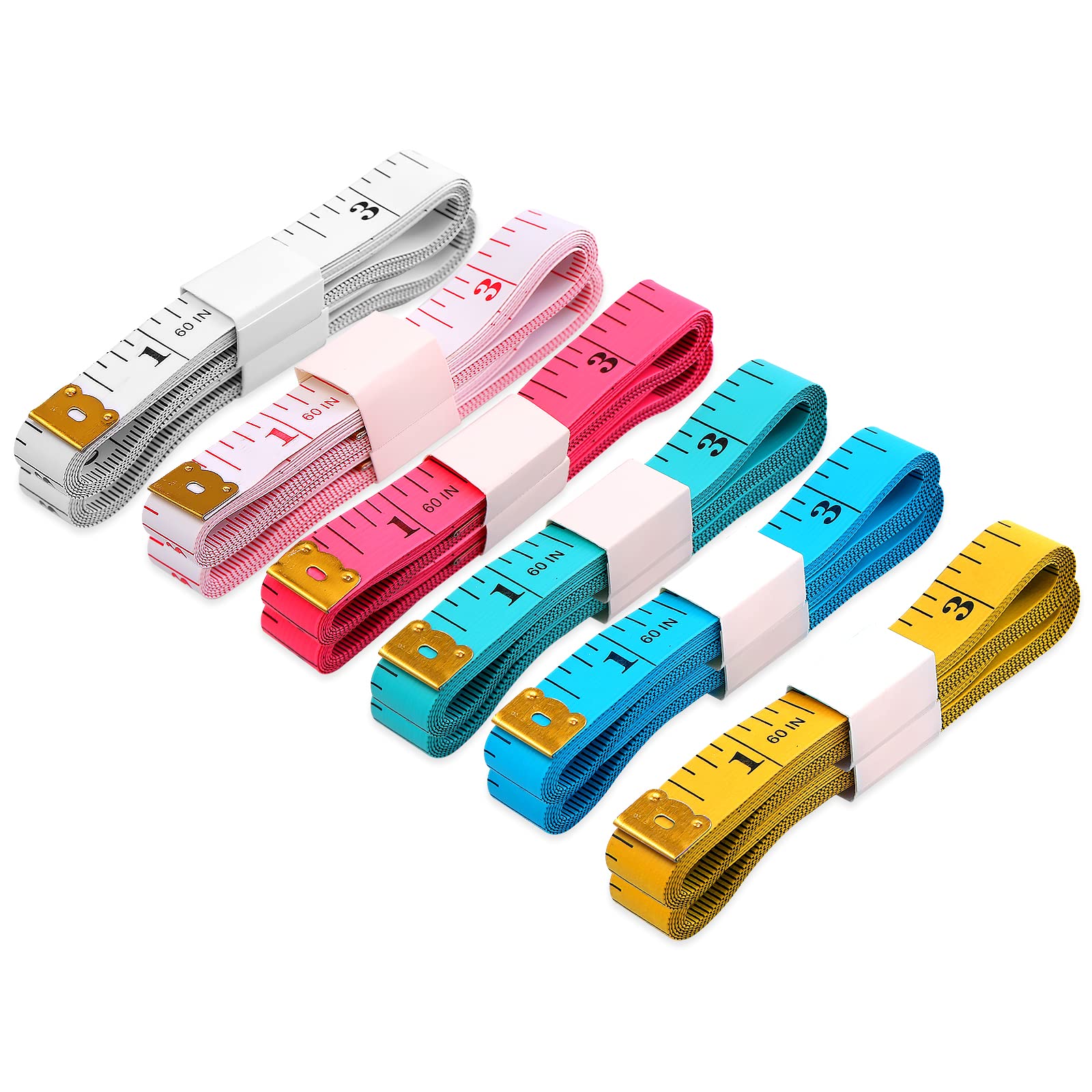 12 Packs Soft Tape Measure Body Measuring Tape, Small Fabric Sewing Tailor Cloth Waist Pink Mini Tape Measure Body Measuring Tap