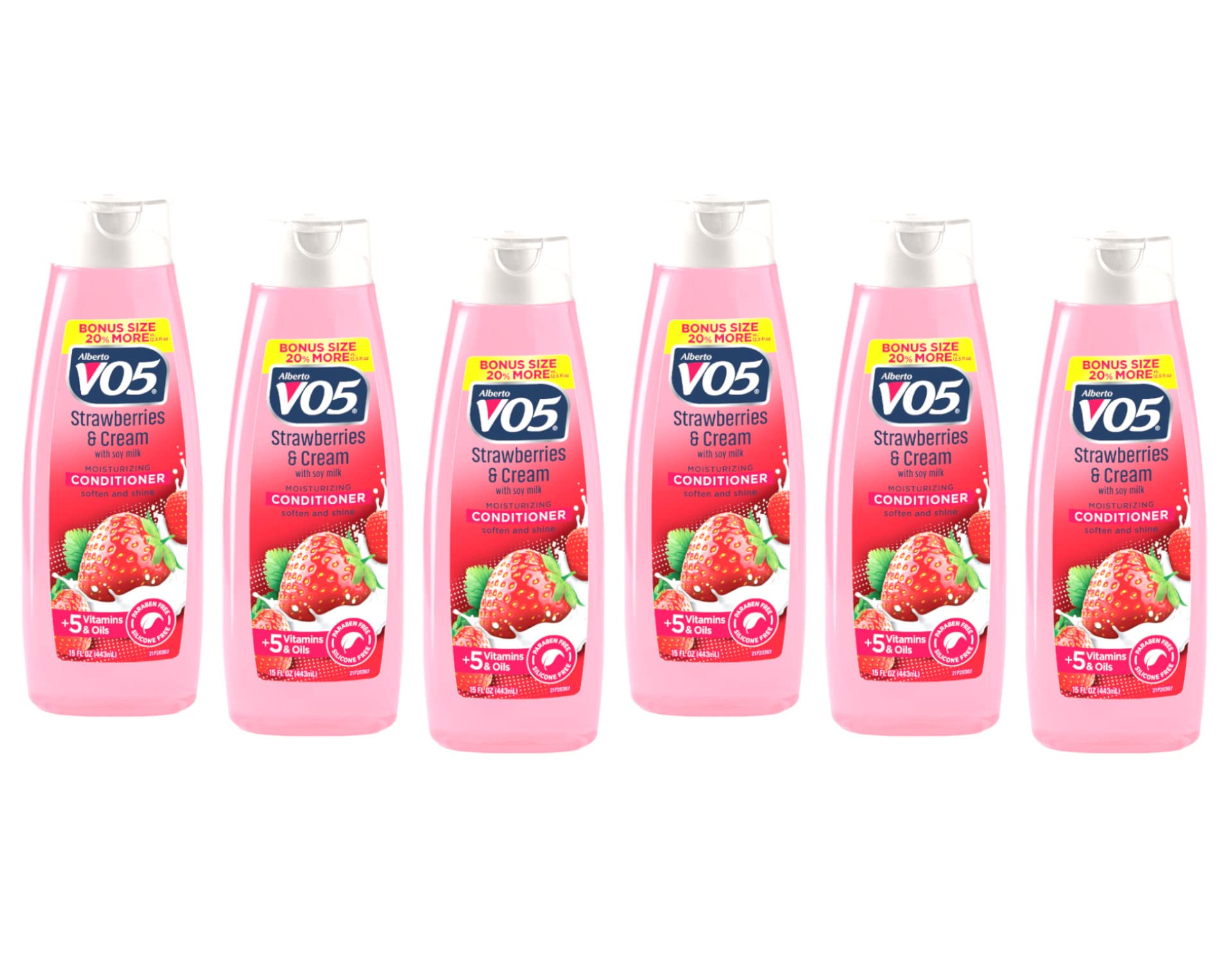 Alberto Vo5 Moisture Milks Strawberries and Cream Moisturizing Conditioner, 12.5 Fluid Ounce - 6 per case.