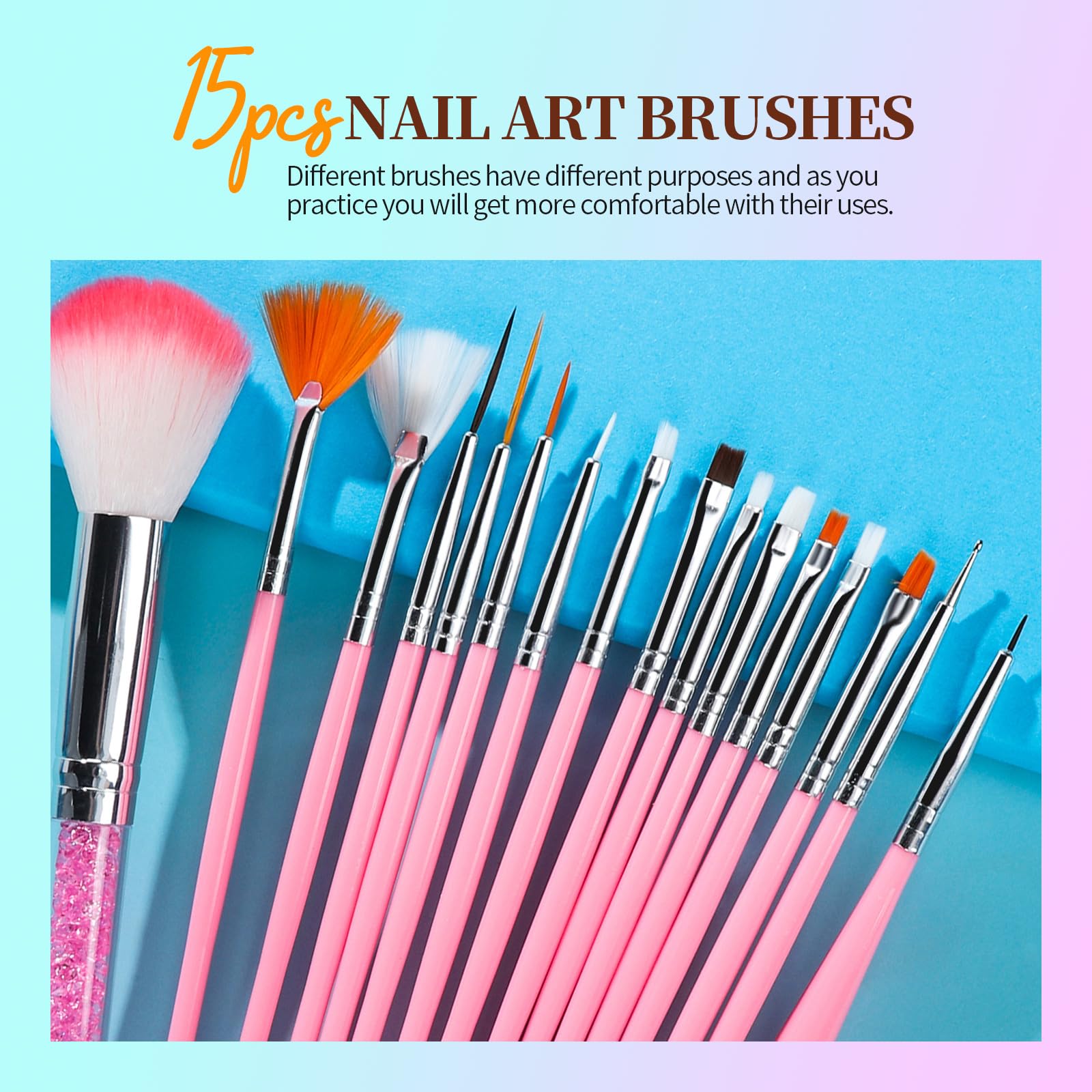 Teenitor Nail Art Kit For Beginners, Nail Art Supplies With Nail Art Brushes, Nail Dotting Tools, Nail Art Stickers, Nail Art Rh