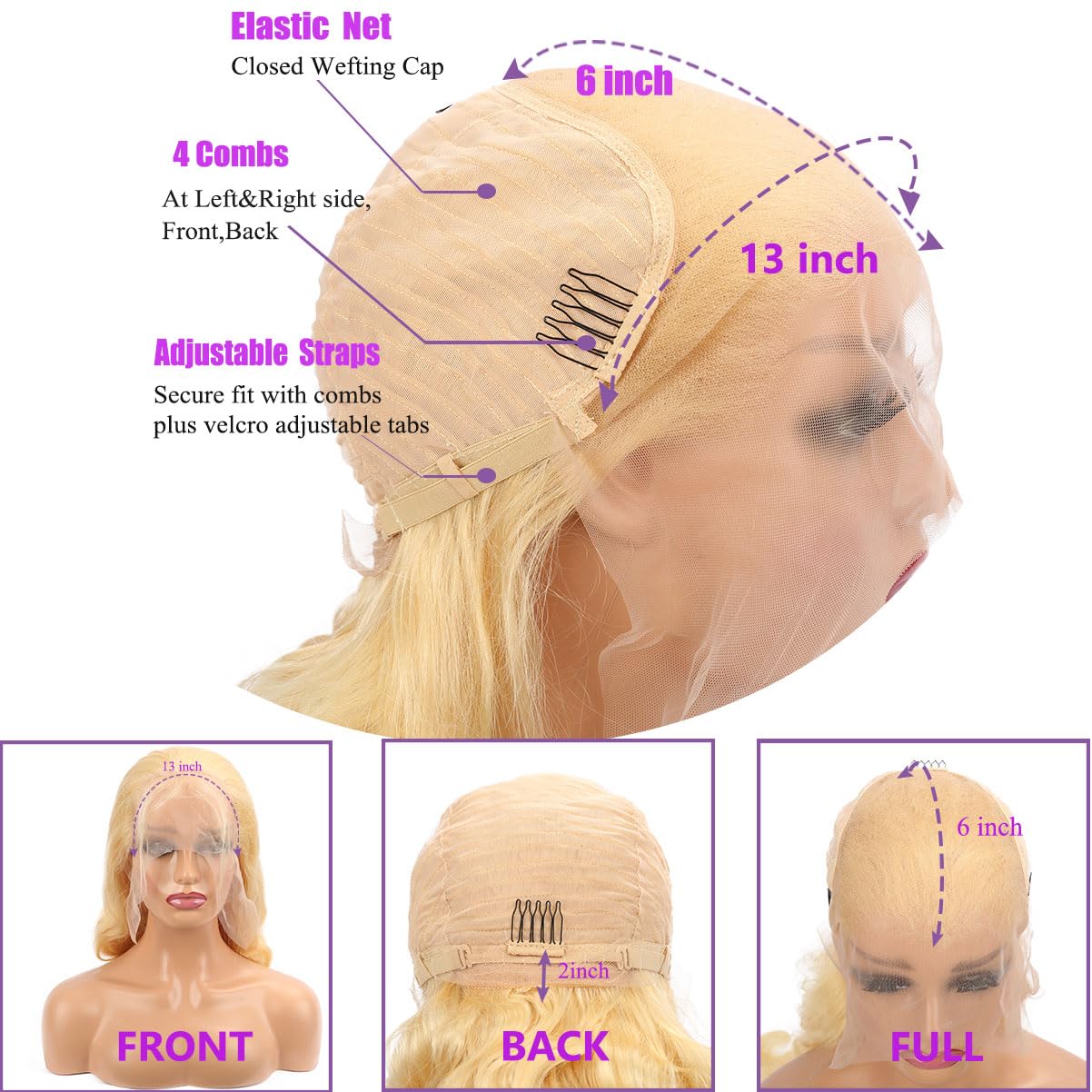 Fayniss 30 Inch 613 Blonde Wig Human Hair 180% Density 13X6 Body Wave Lace Front Wigs Human Hair Glueless Wigs Human Hair Pre Pl