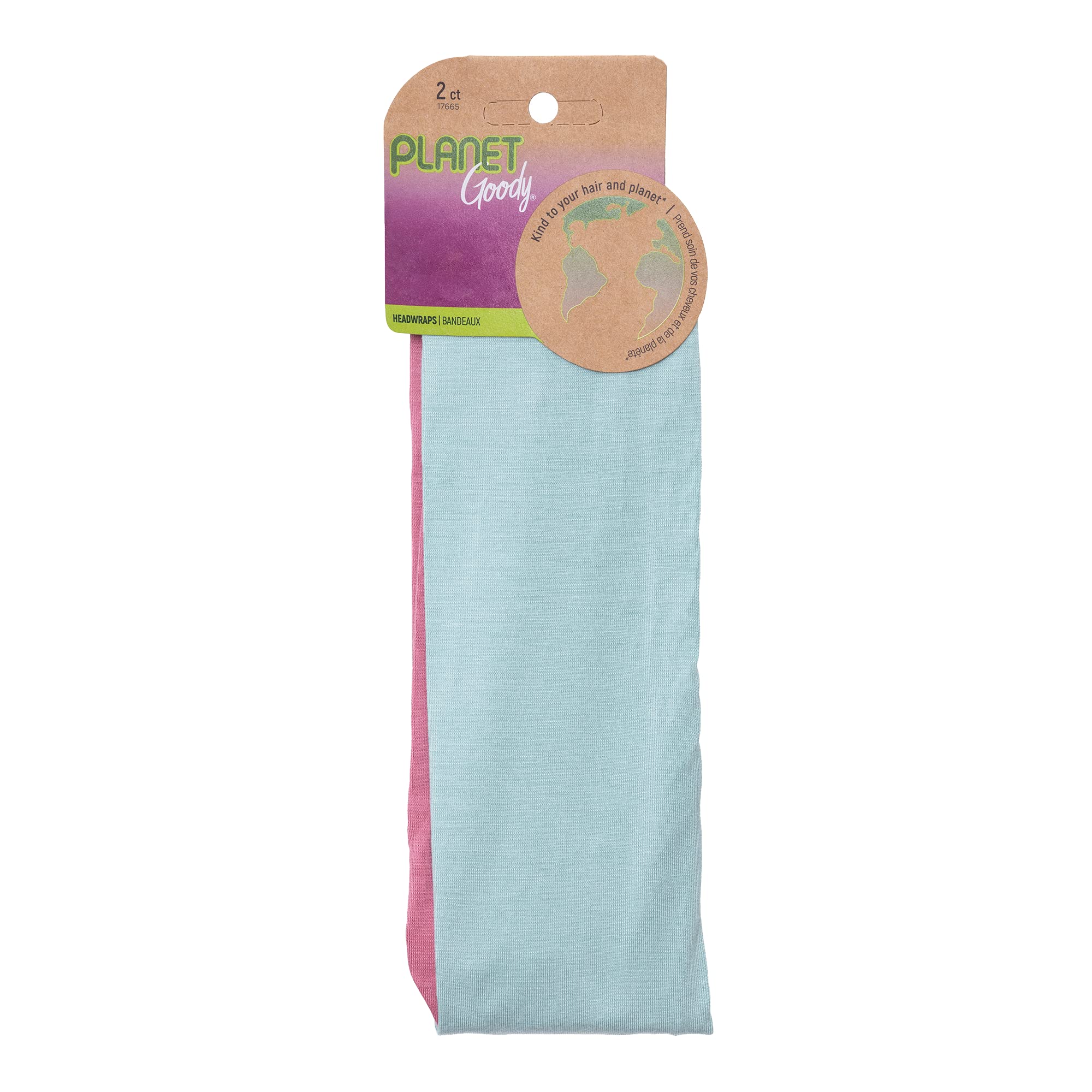 Planet Goody Ouchless Headwraps - 2 Pack, Assorted Bright Colors - Made From Fabric That Is Soft And Strong For A Comfortable Fi