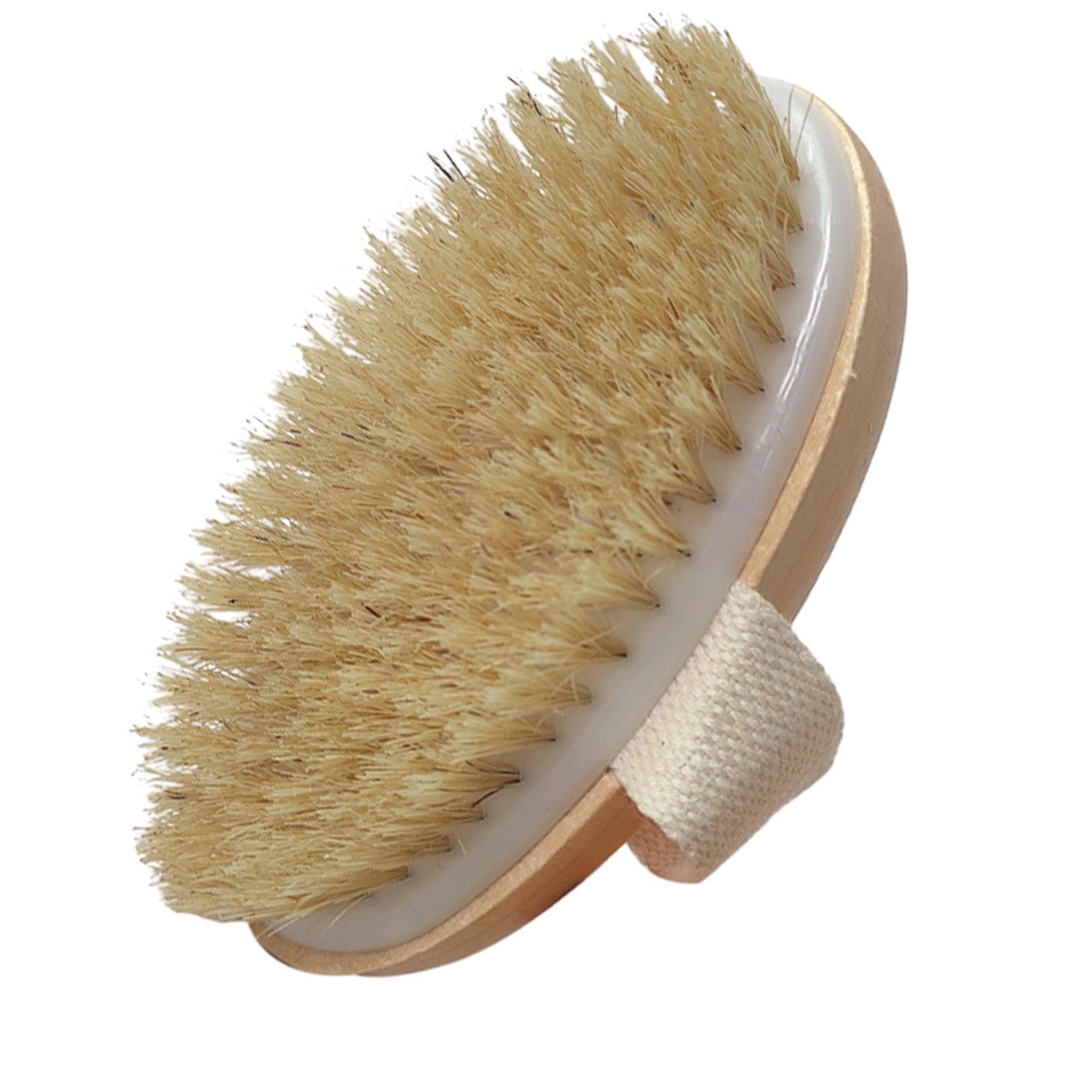 Dry Brushing Body Brush, Exfoliating Brush Body, Soft Natural Bristle for Drying Skin, Shower Brushes Wet and Dry Brushing, Scru