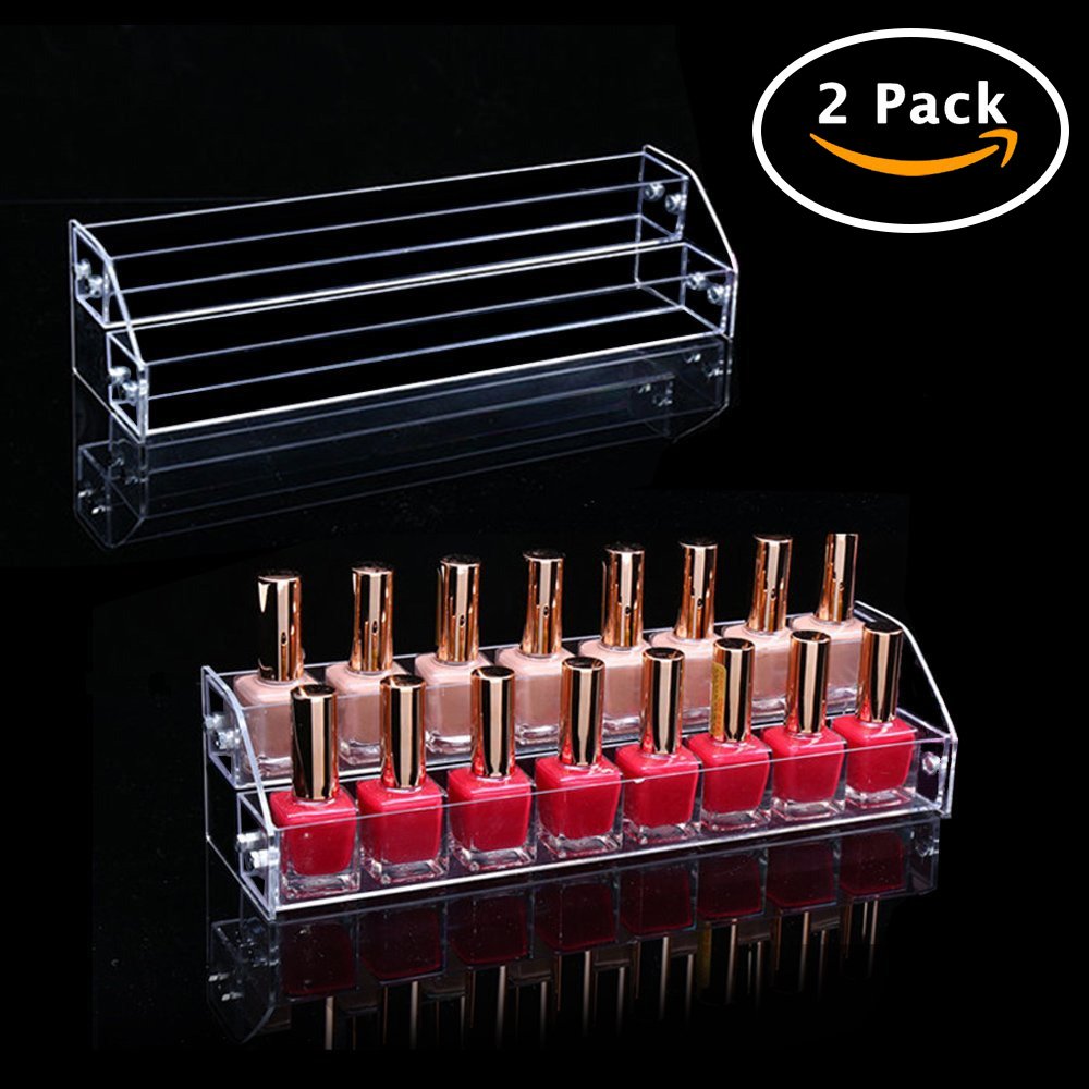 Acrylic Organizer Storage Case Brochure Display Holders for Essential Oil Cosmetic Dropper Bottle Condiment Nail Polish Paint Ra