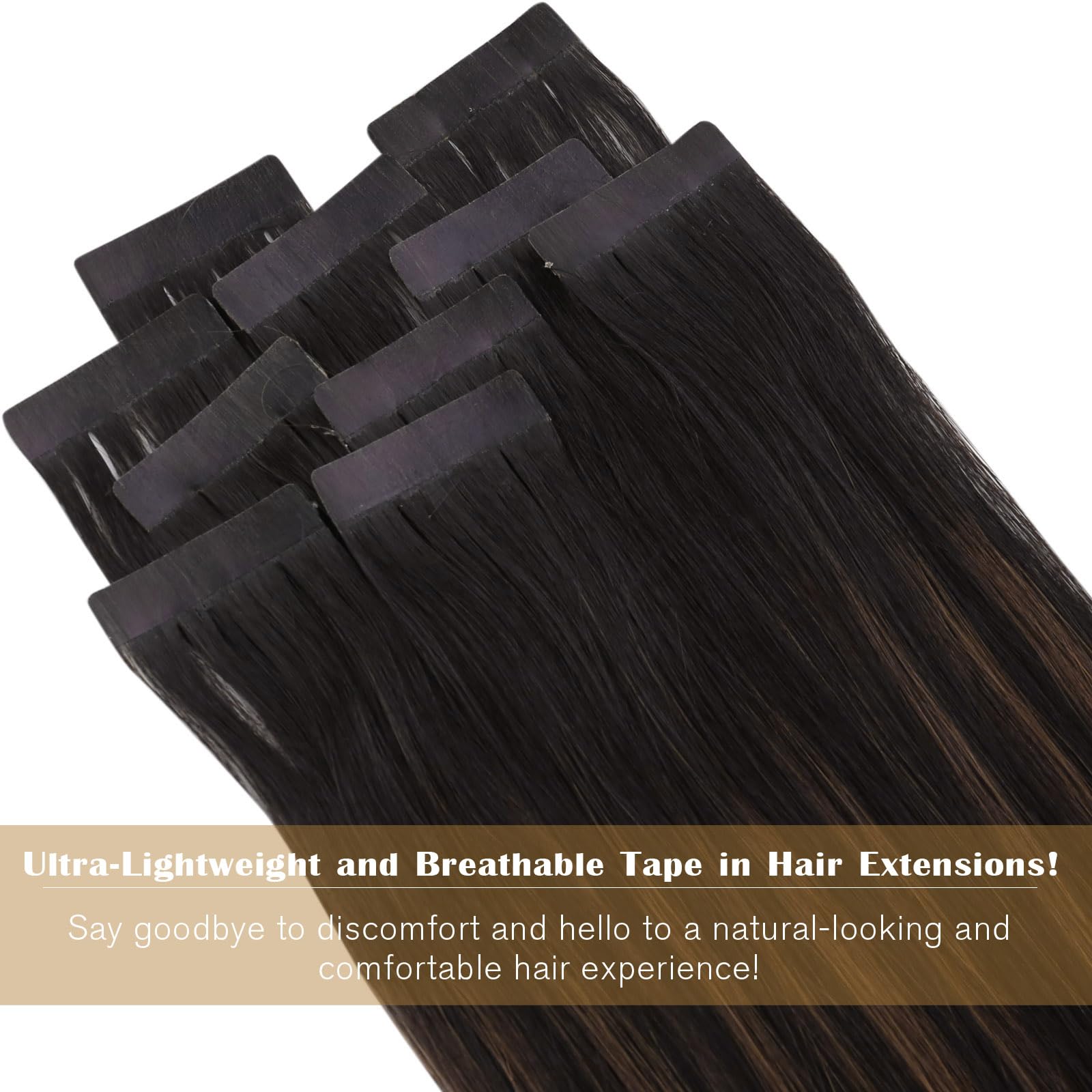 Ve Sunny Brown Tape In Extensions Human Hair Brown Hair Extensions Tape Ins Ombre Darkest Brown Balayage Medium Brown Tape In Hu