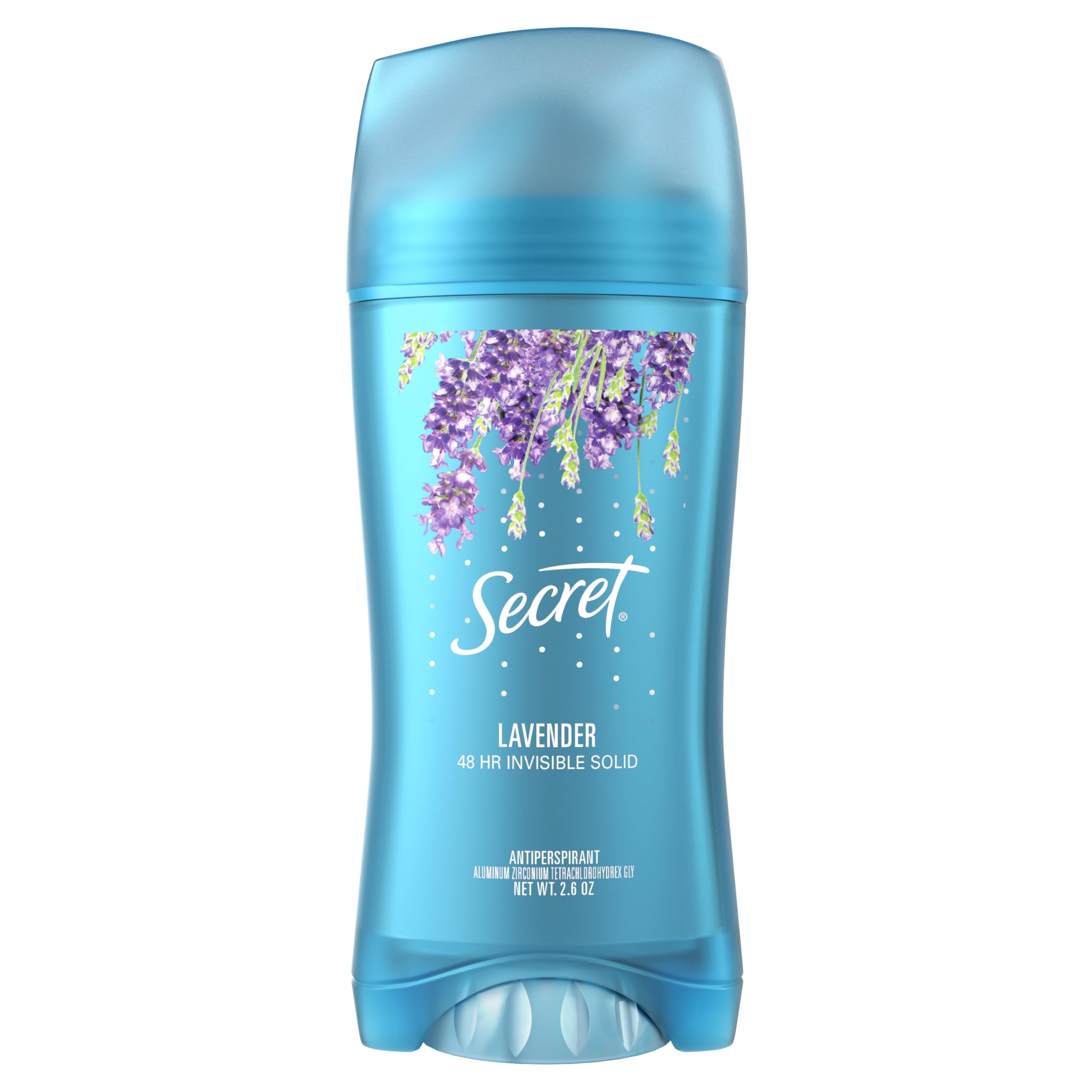 Secret Antiperspirant And Deodorant For Women, Invisible Solid, Lavender Scent, 2.6 Oz