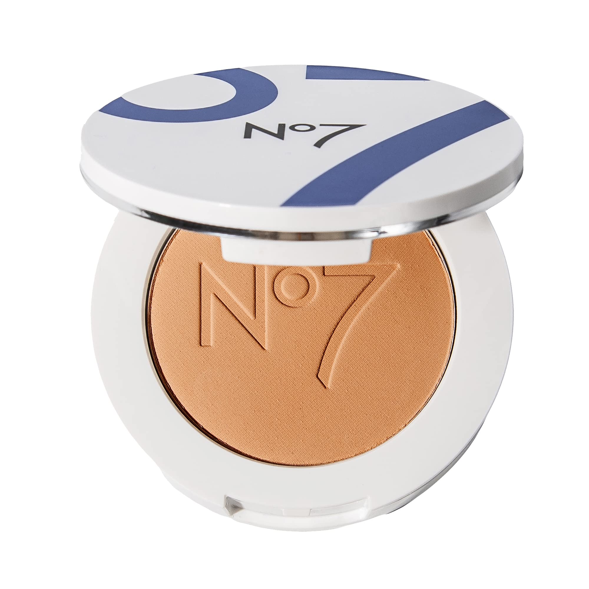 No7 Lift & Luminate Triple Action Powder - Deep - Pressed Makeup Setting Powder For Face - Compact Setting Powder Reduces The Ap
