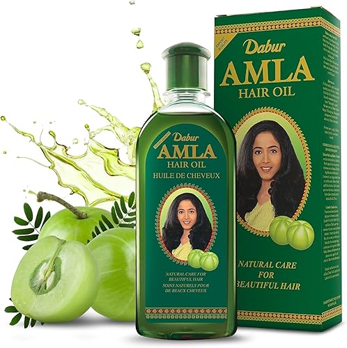 Dabur Amla Hair Oil - Amla Oil, Amla Hair Oil, Amla Oil for Healthy Hair and Moisturized Scalp, Indian Hair Oil for Men and Wome