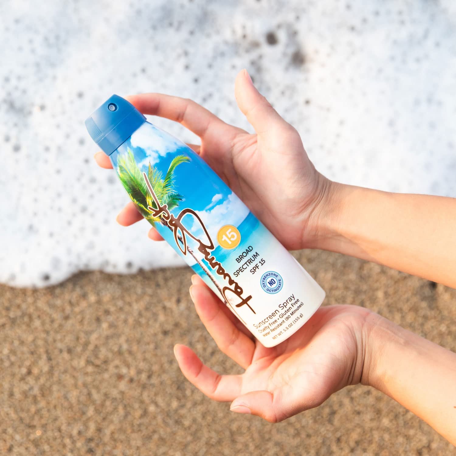 Panama Jack Continuous Spray Sunscreen - Spf 15, Broad Spectrum Uva/Uvb Protection, Paba, Paraben, Gluten & Cruelty Free, Water