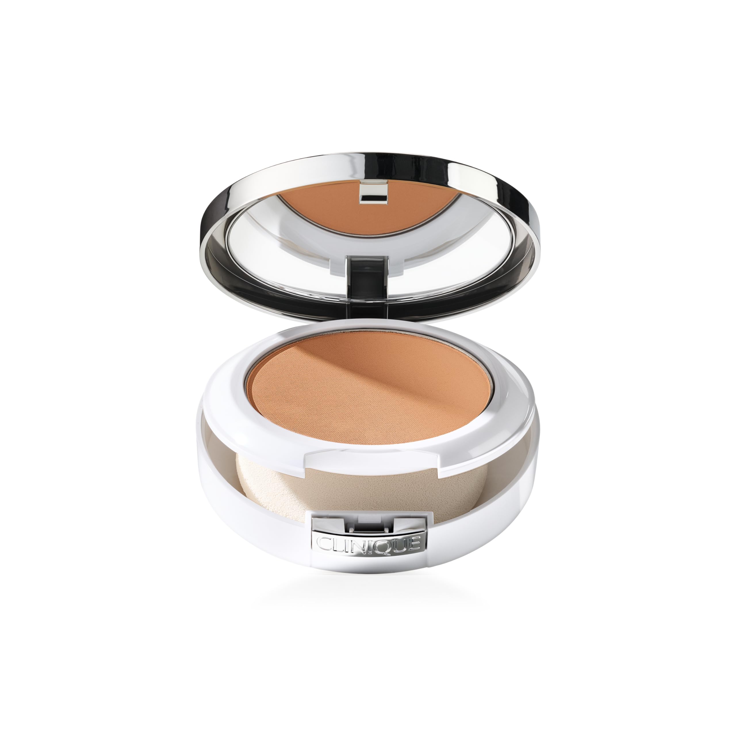 Clinique Beyond Perfecting Powder Lightweight Full Coverage Foundation + Concealer For Dry Combination to Oily Skin Types, Sand