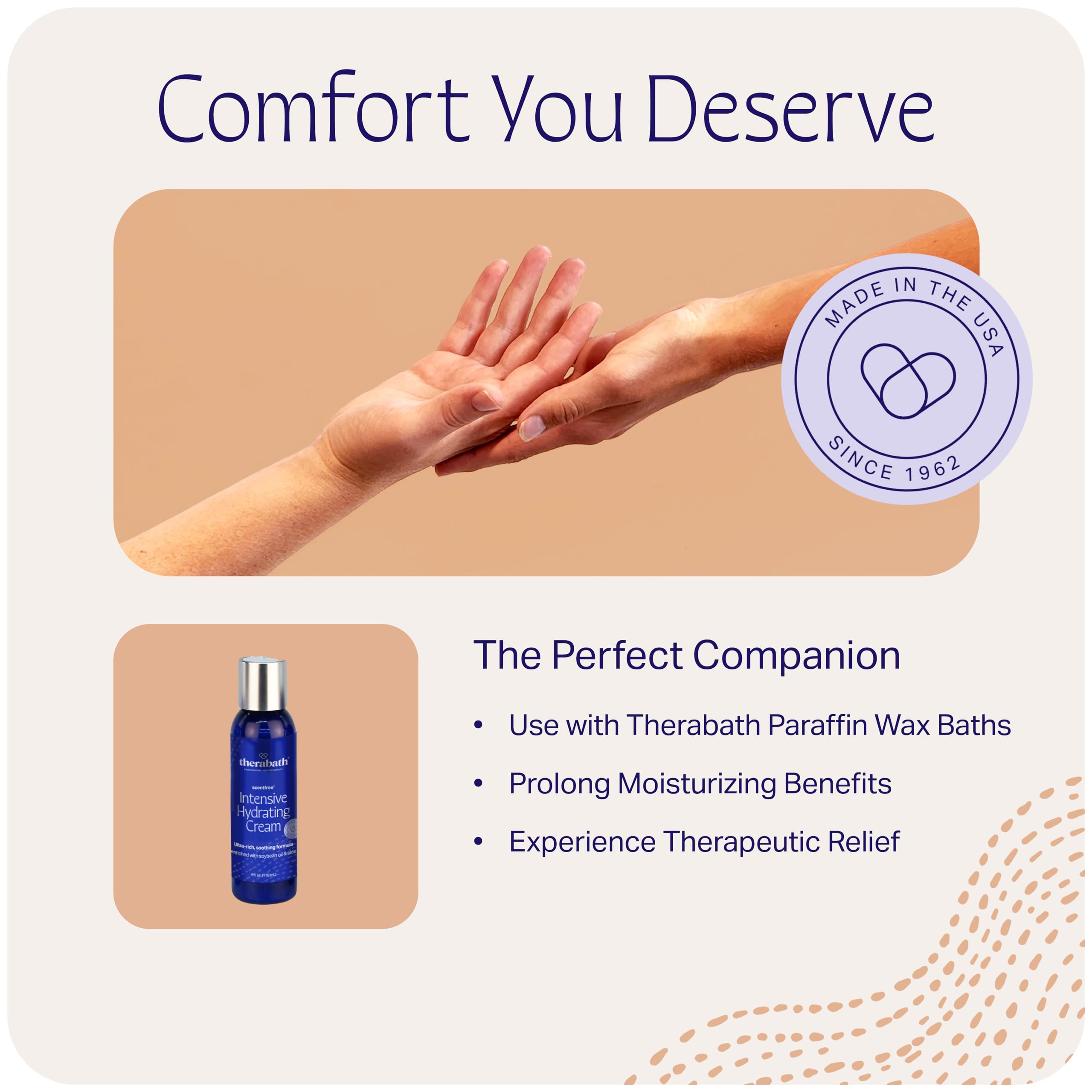 Therabath Intensive Hydrating Cream For Skin And Nails, Soothing, Moisturizing Scentfree Formula, Aloe Vera And Vitamin E, For C