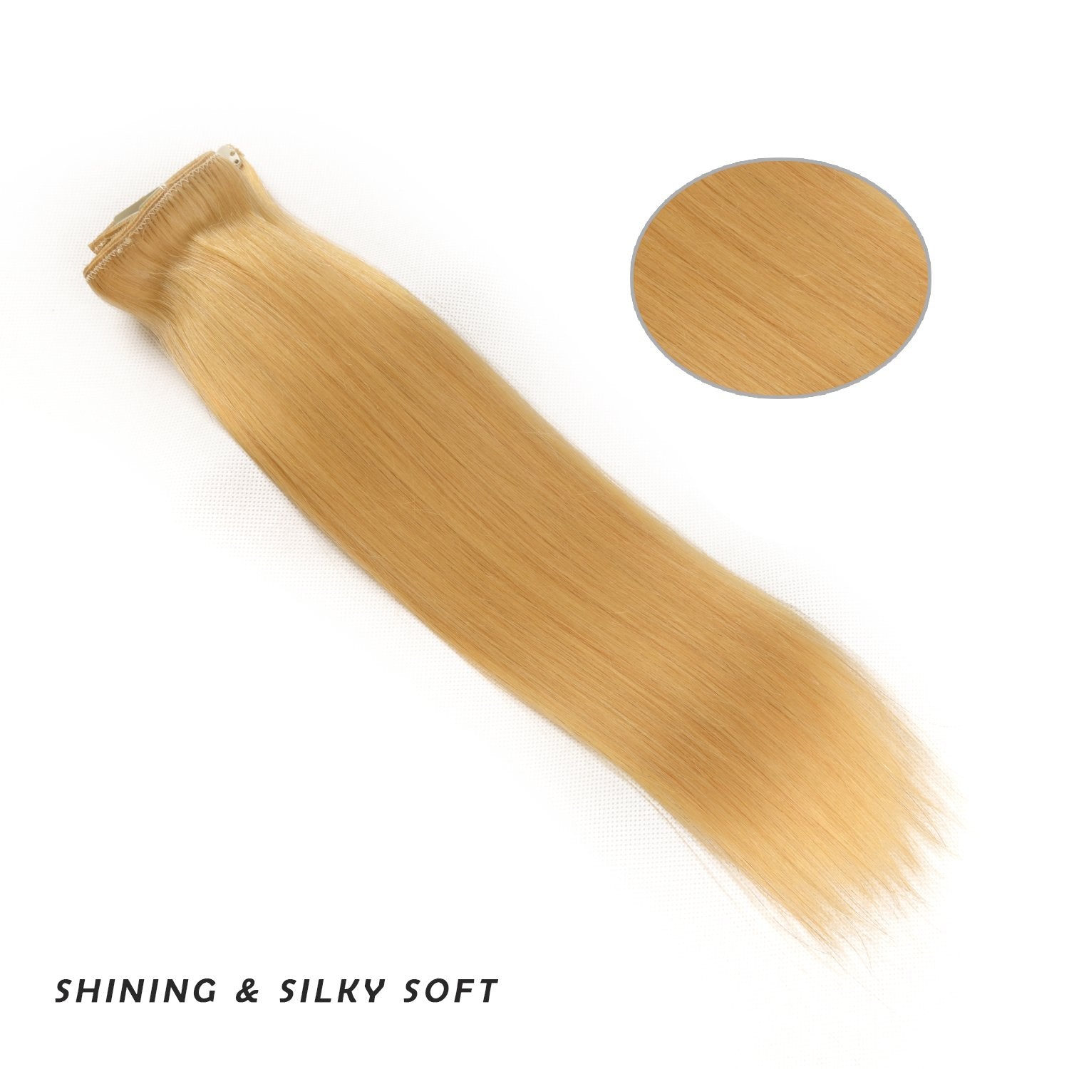 12 '' Clip in Hair Extensions Remy Human Hair for Women - Silky Straight Human Hair Clip in Extensions 50grams 4pieces Natural B