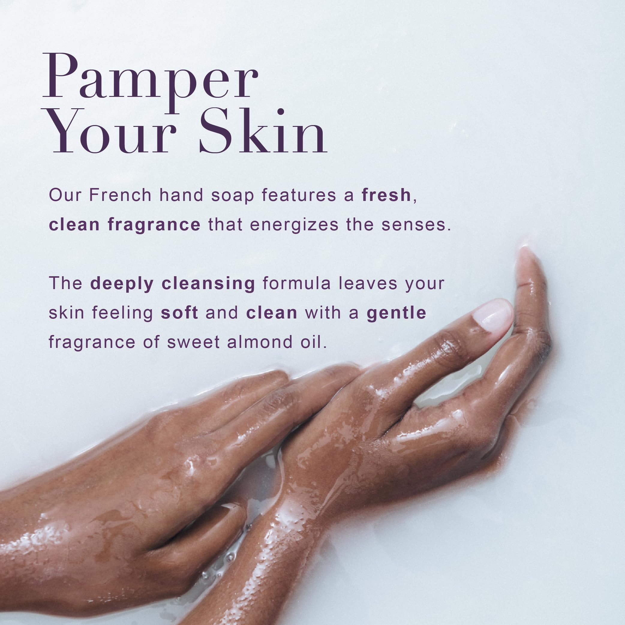 A La Maison French Liquid Hand Soap Refill - Natural Hand Wash Made With Essential Oils - Biodegradable, Plant-Based, Vegan, Cru