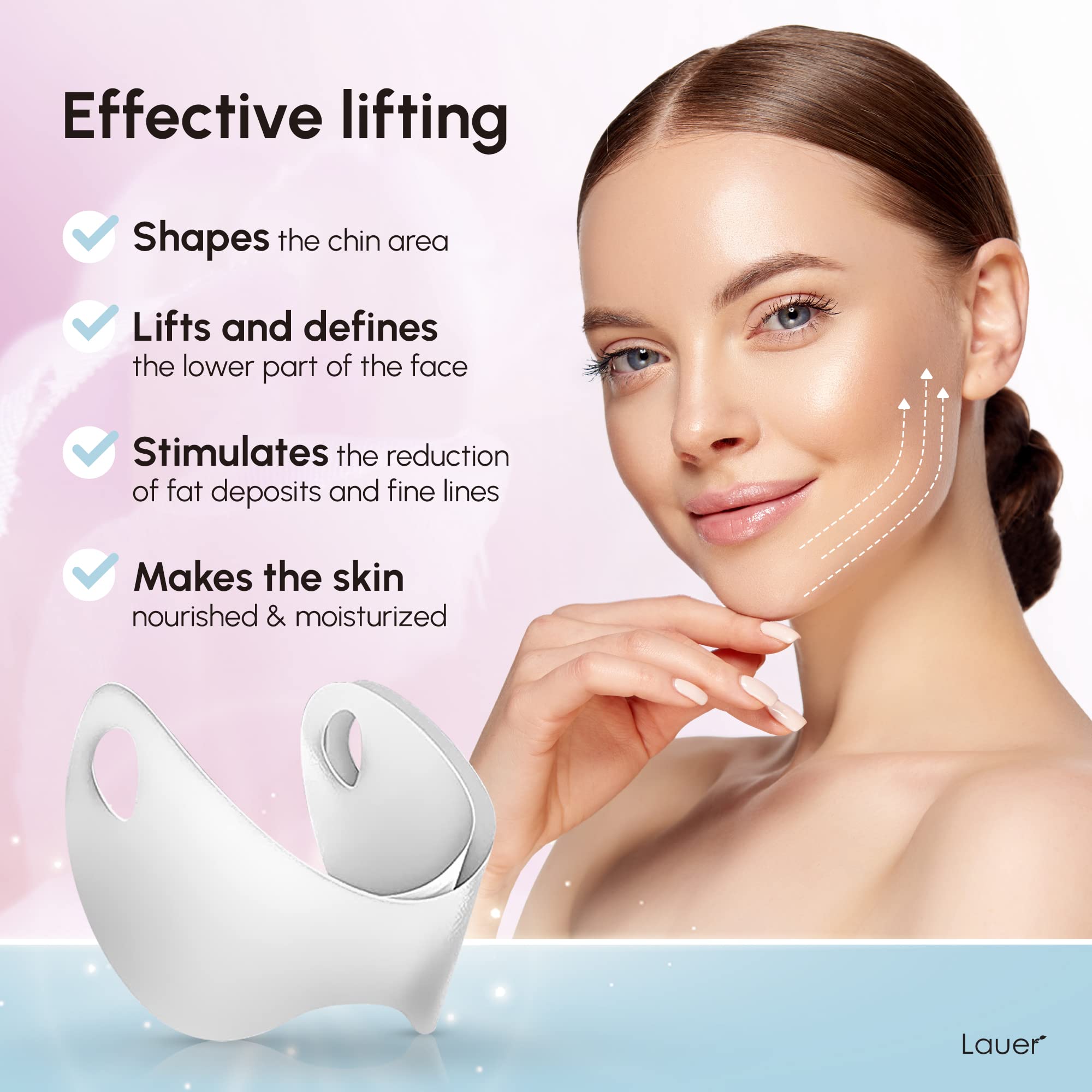 V Shaped Slimming Face Mask V Line Lifting Belt Double Chin Eliminator Neck Lift Tape Face Patch For Firming Tightening Skin Chi