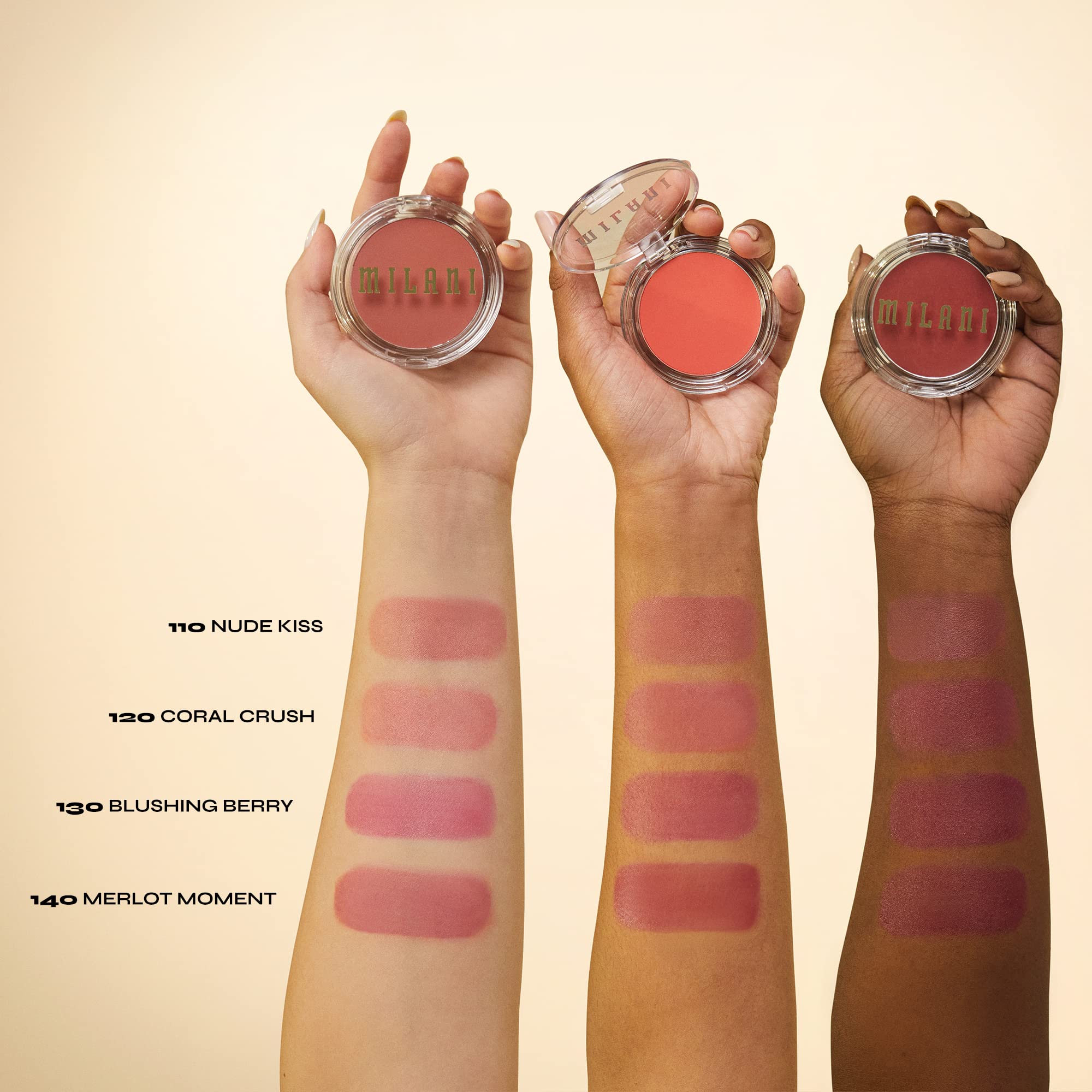 Milani Cheek Kiss Cream Blush- Cream To Gel Blush For Cheek And Lip Tint