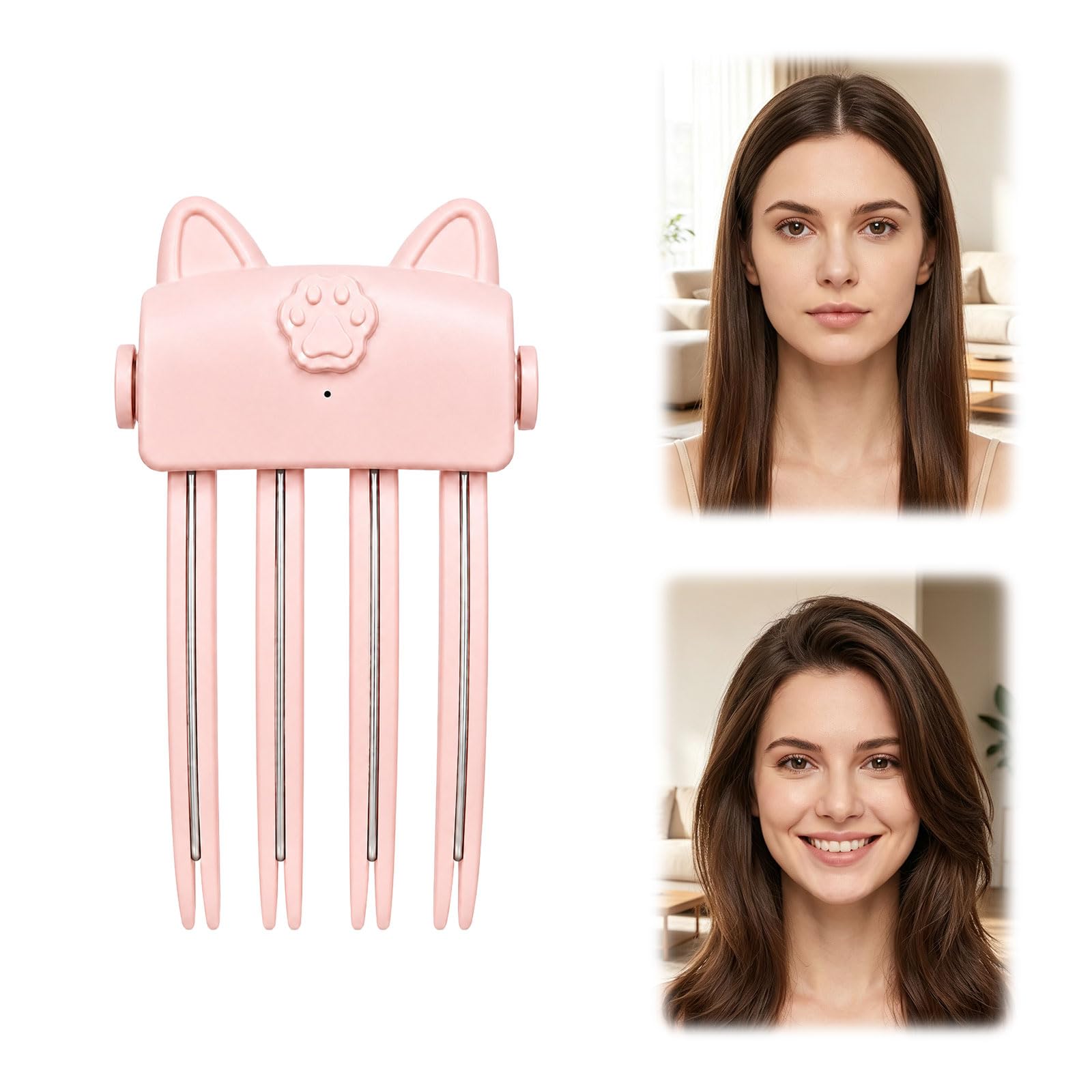 Wireless Heated Volumizing Root Lift Clip, Cordless Hair Tool, Pink