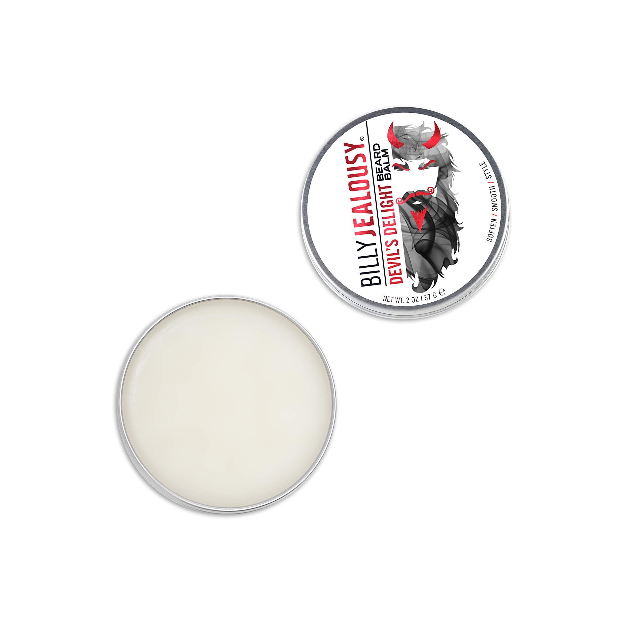 Billy Jealousy Devil 'S Delight Moisturizing Strengthening & Softening Everyday Scented Beard Balm, 2 Oz.
