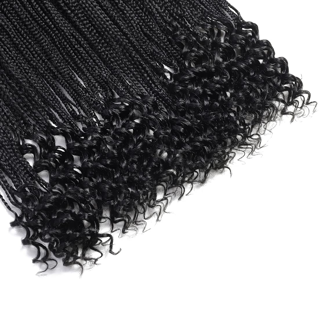 8 Packs 24 Inch Crochet Box Braids Hair With Curly Ends Pre Looped Crochet Braids Goddess Box Braids Crochet Hair Extensions Bra