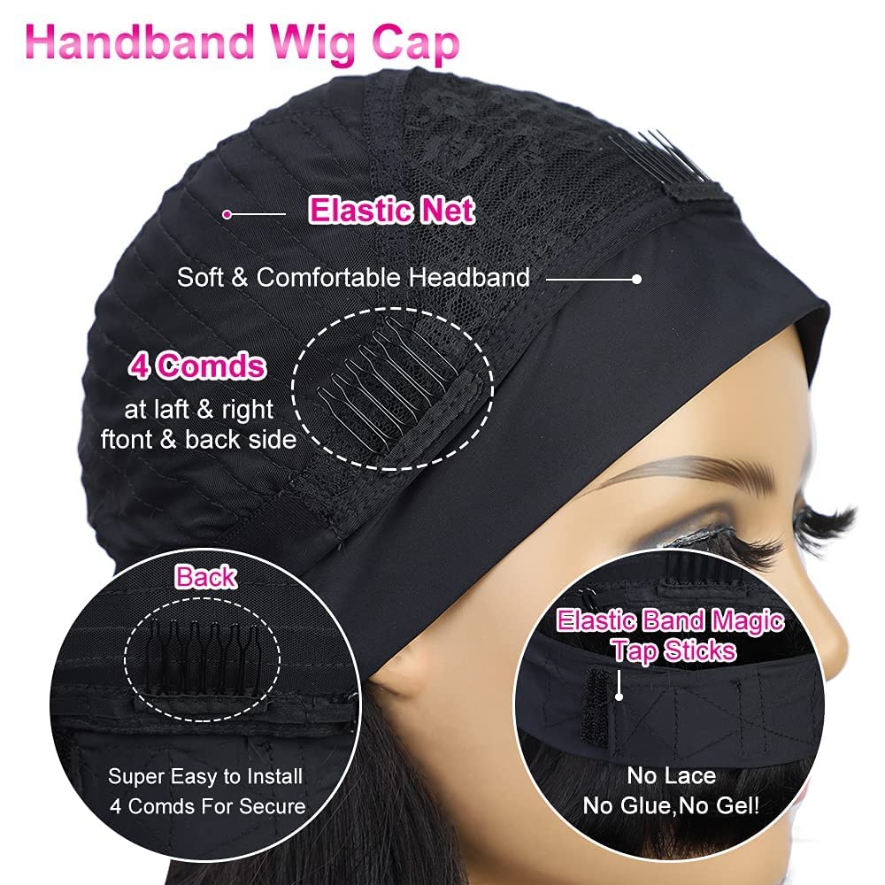 Aisi Queens Headband Wig Human Hair For Black Women Curly Wigs Glueless Human Hair Short Curly Headband Wigs