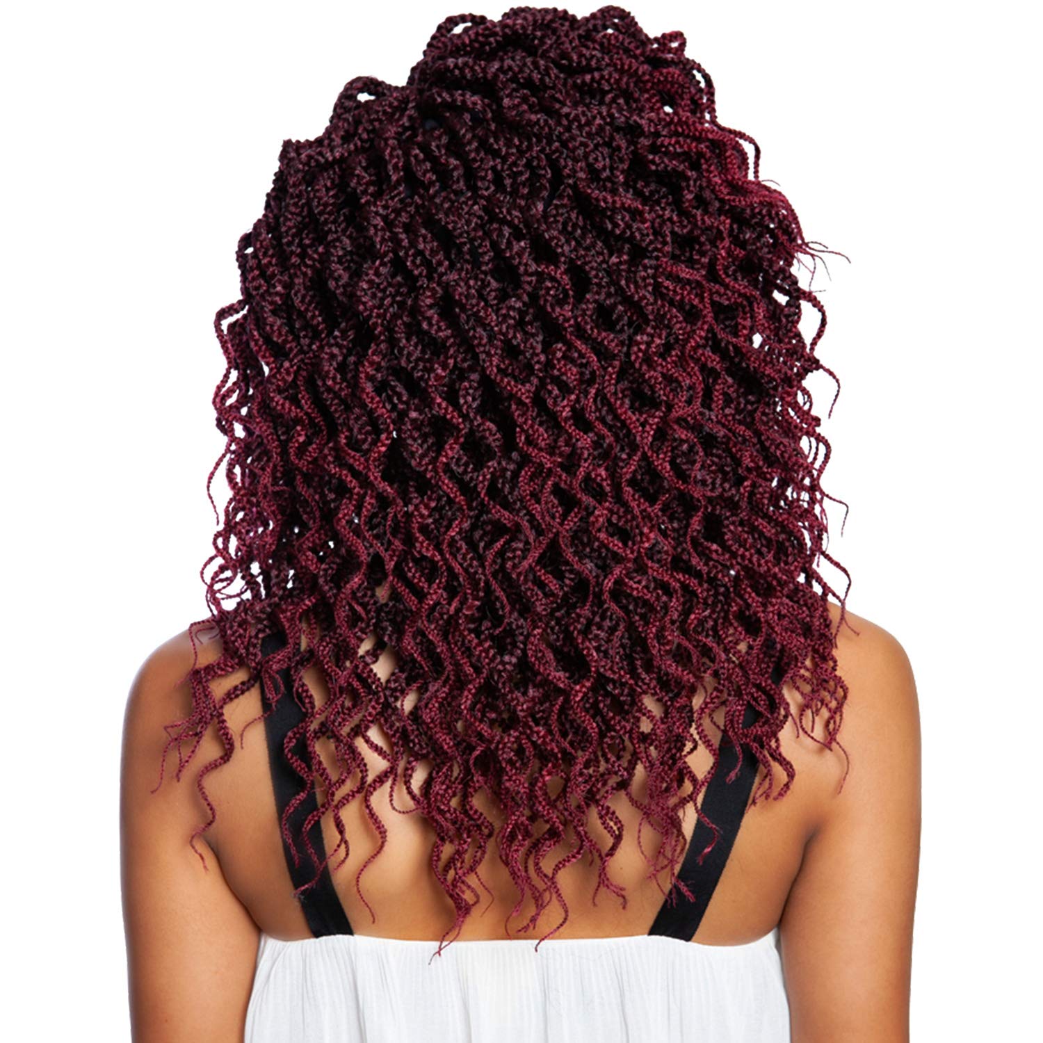 Multi Pack Deals! Mane Concept Synthetic Hair Crochet Braids 2X Wanda Box Braid 12'' (1-Pack, 1B)