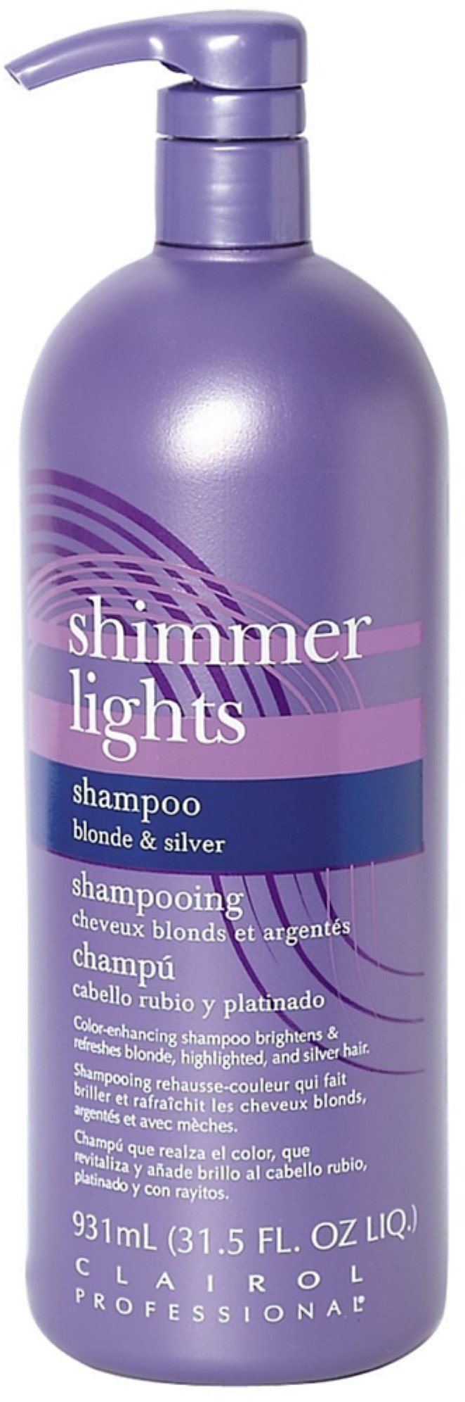 Clairol Shimmer Lights 31.5 oz. Shampoo (Blonde & Silver) (Case of 6)