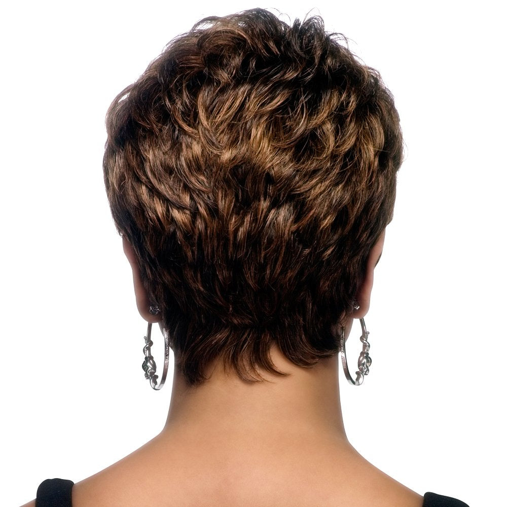 Vivica A. Fox H222-V Premium Human Hair, PS Cap Wig in Color FS430