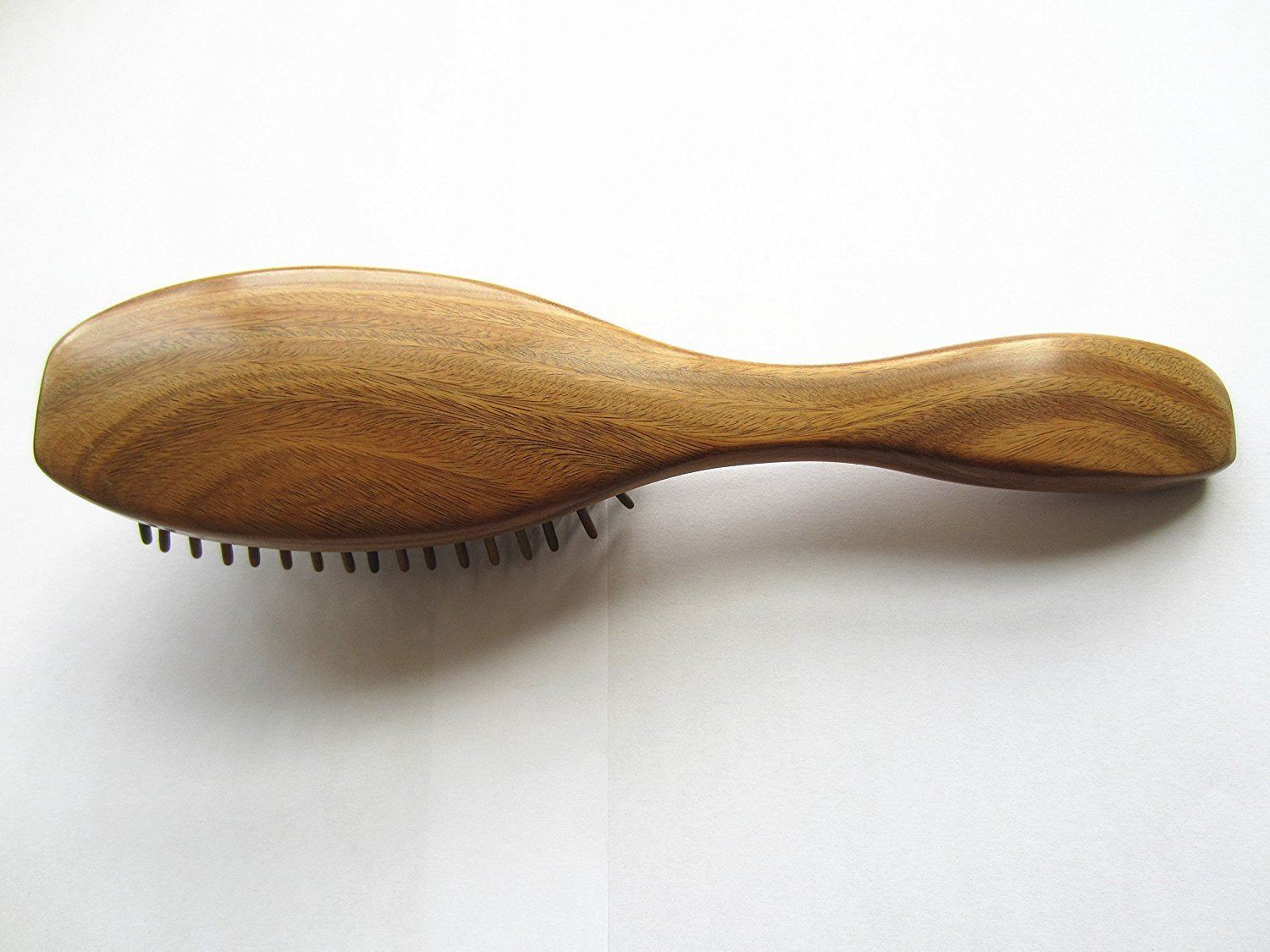 Myhsmooth G2s-am-gs Big Size Professional Handmade Natural Green Sandalwood No Static Hair Brush Air Bag Massage Comb Hair Comb