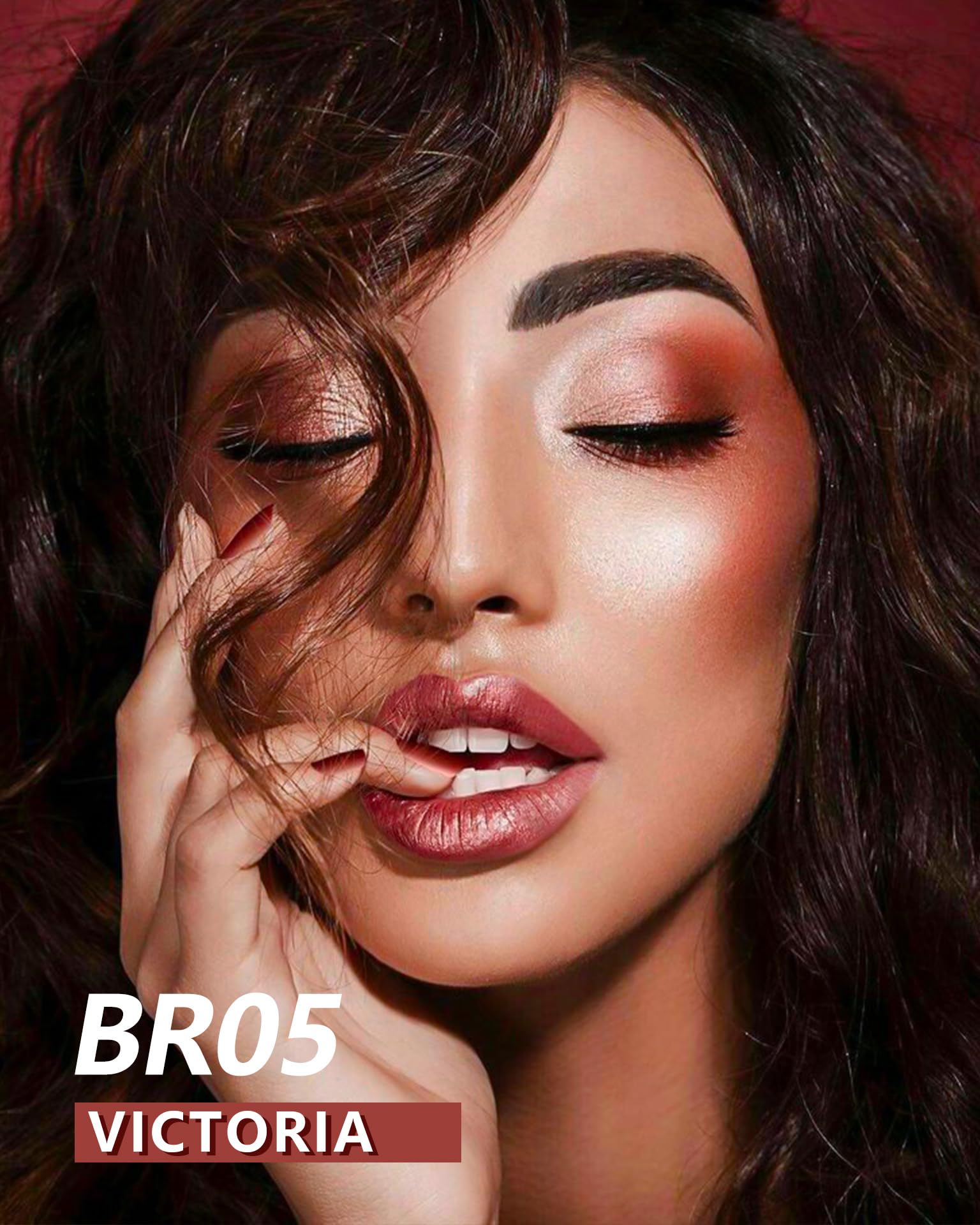 Maki Yika Red Lipstick For Women Metallic Lipsticks Glitter Long Lasting Lipstick No Smudge No Transfer Liquid Pink Lip Gloss (B