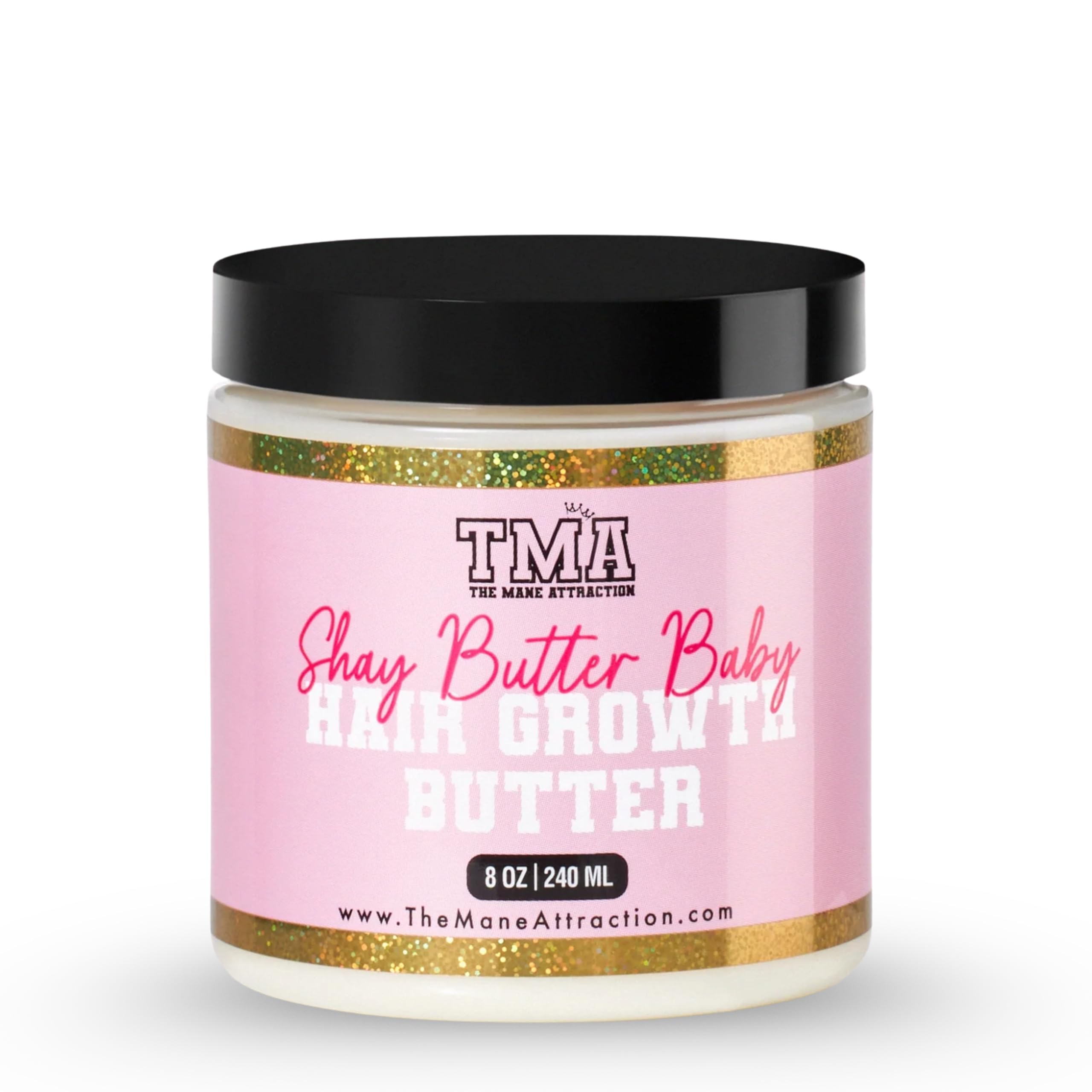 The Mane Attraction Shea Butter Baby Moisturizing Hair Butter  Deep Hydration & Length Retention Cream for Dry, Curly & Natural